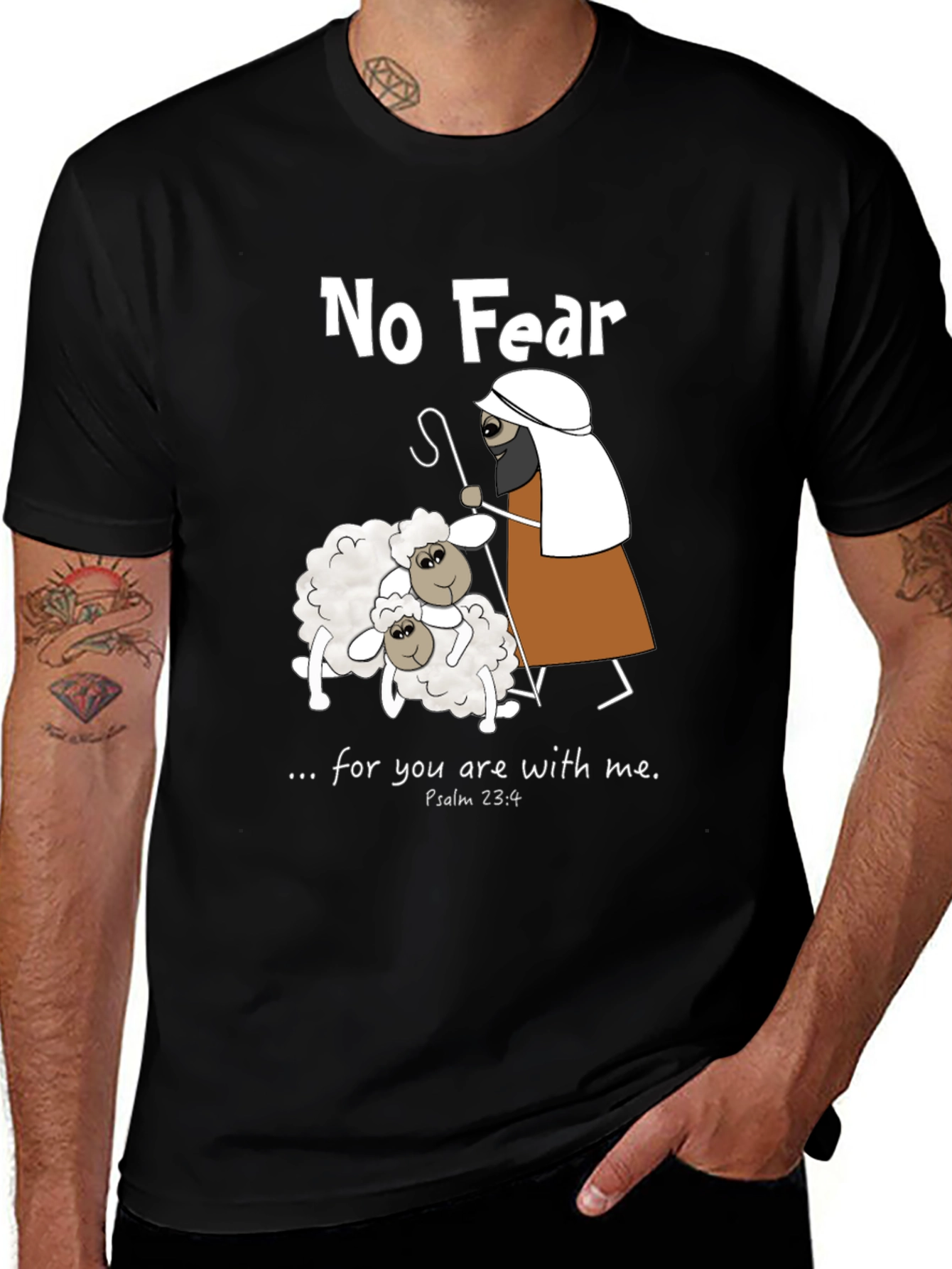 No Fear Psalm 23:4 T-Shirt