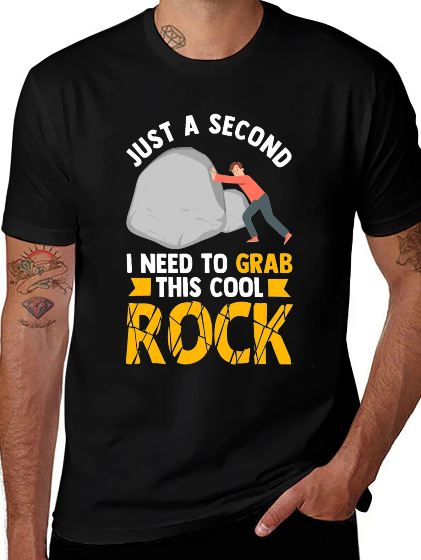Variant 12 of Just a Second - Rock Climbing T-Shirt