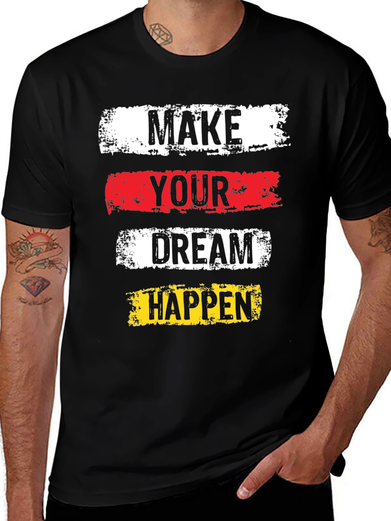 Variant 22 of Motivational Graphic Tee - Make Your Dream Happen