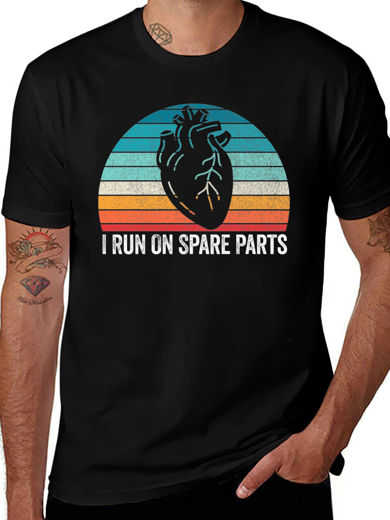 Variant 2 of I Run On Spare Parts Graphic T-Shirt