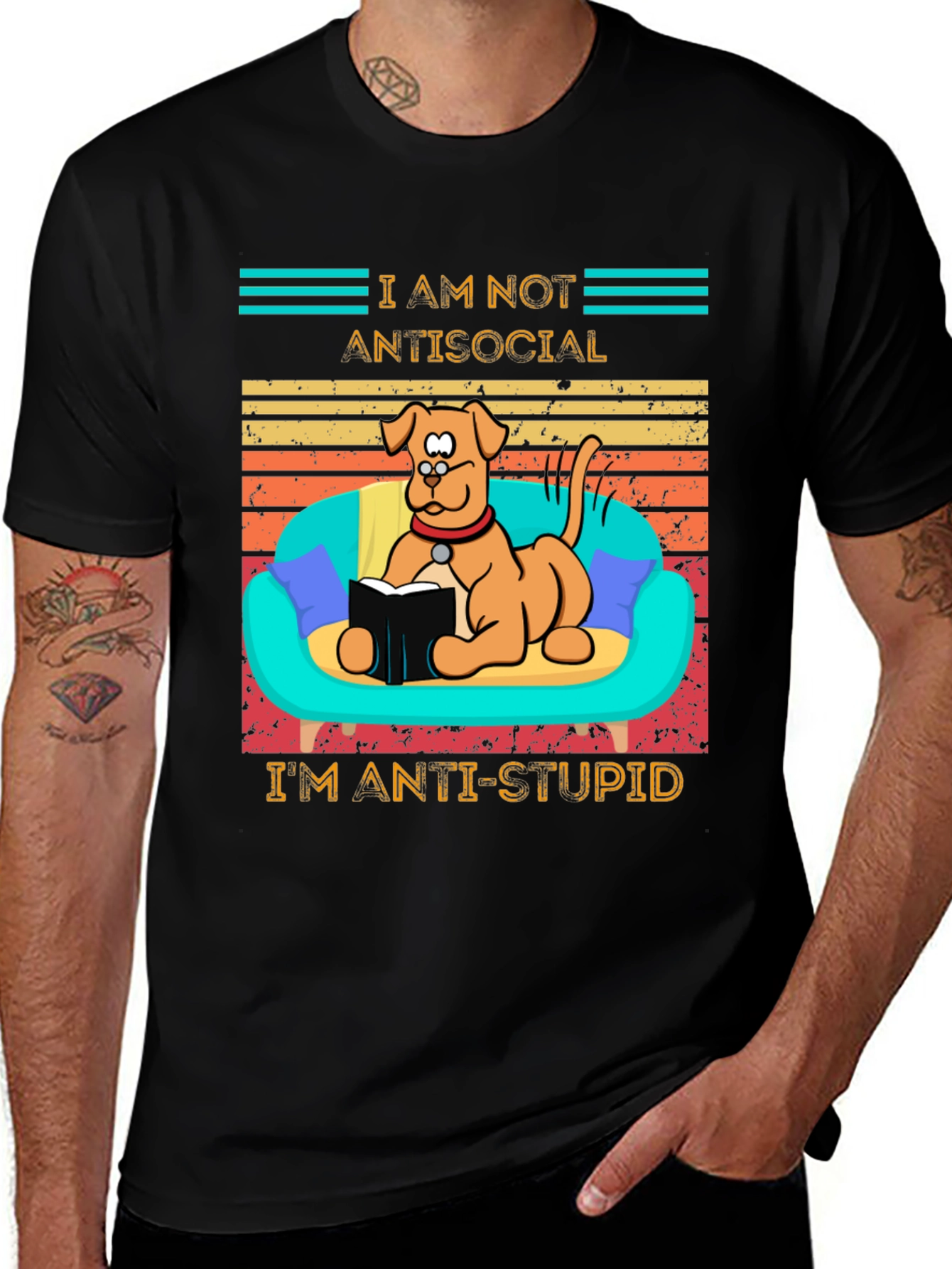 Variant 3 of Anti-Stupid Dog T-Shirt