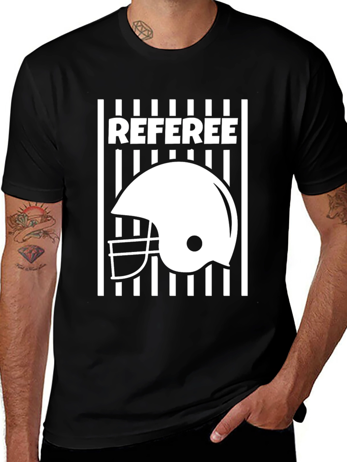 Variant 22 of Referee Helmet Graphic Tee