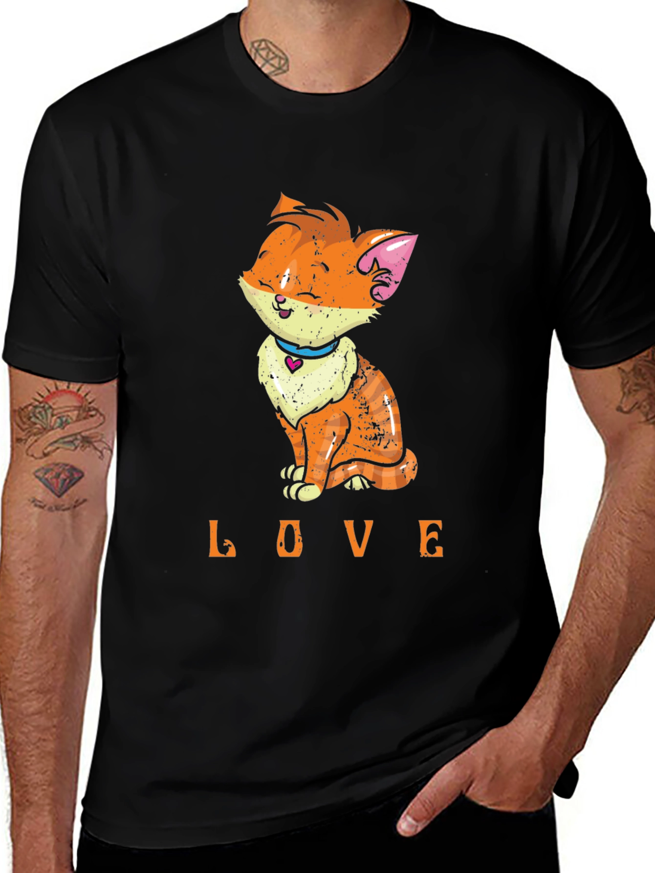 Variant 8 of Cat Lover's T-Shirt - Cute Cartoon Kitten Tee