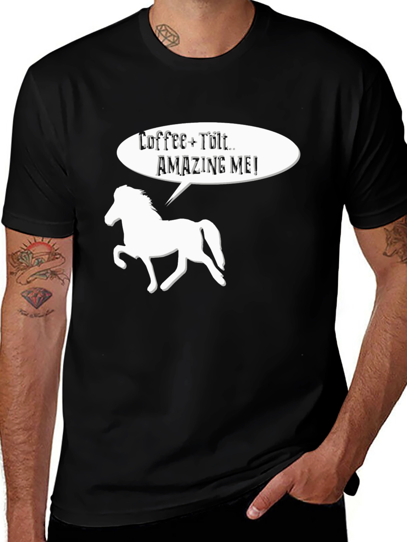 Variant 25 of Coffee + Tölt = Amazing Me! T-Shirt