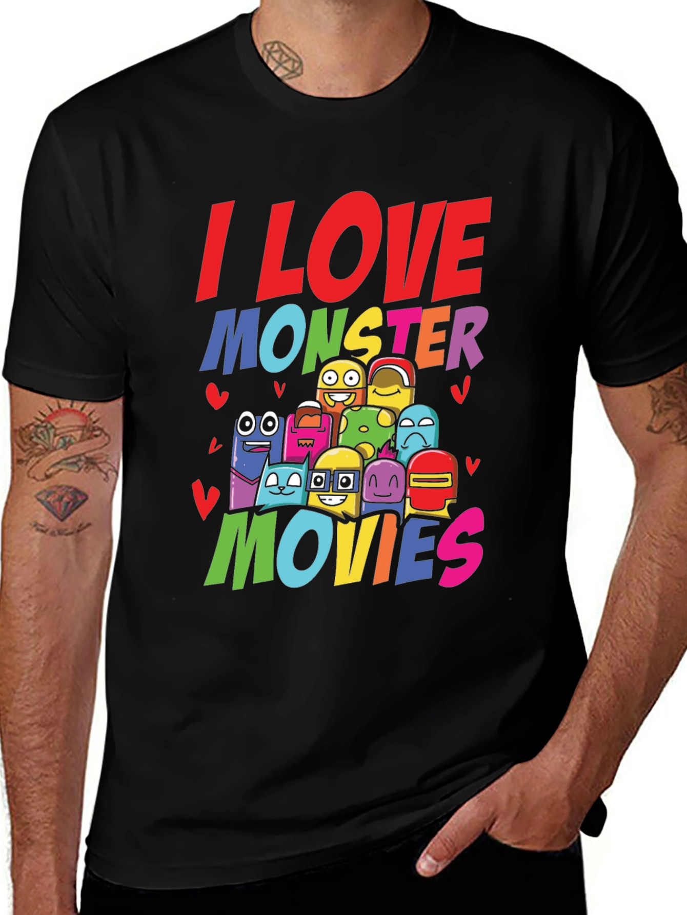 Variant 29 of I Love Monster Movies Graphic Tee
