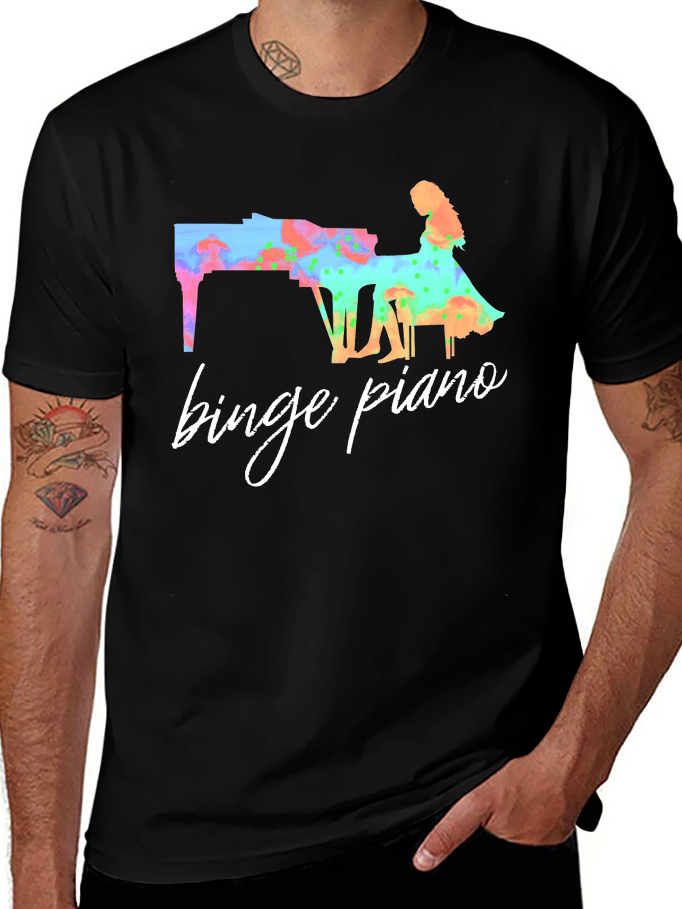 Variant 21 of Binge Piano Graphic Tee