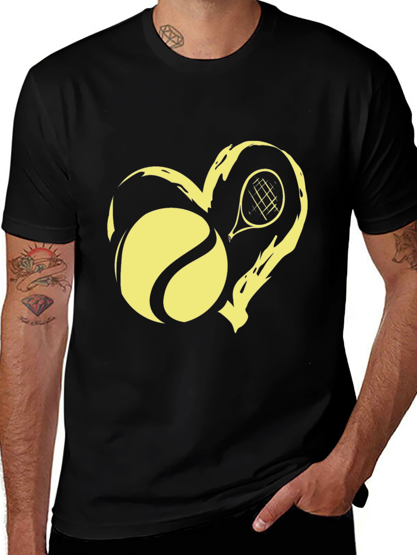 Variant 27 of Tennis Heart T-Shirt: Love the Game!