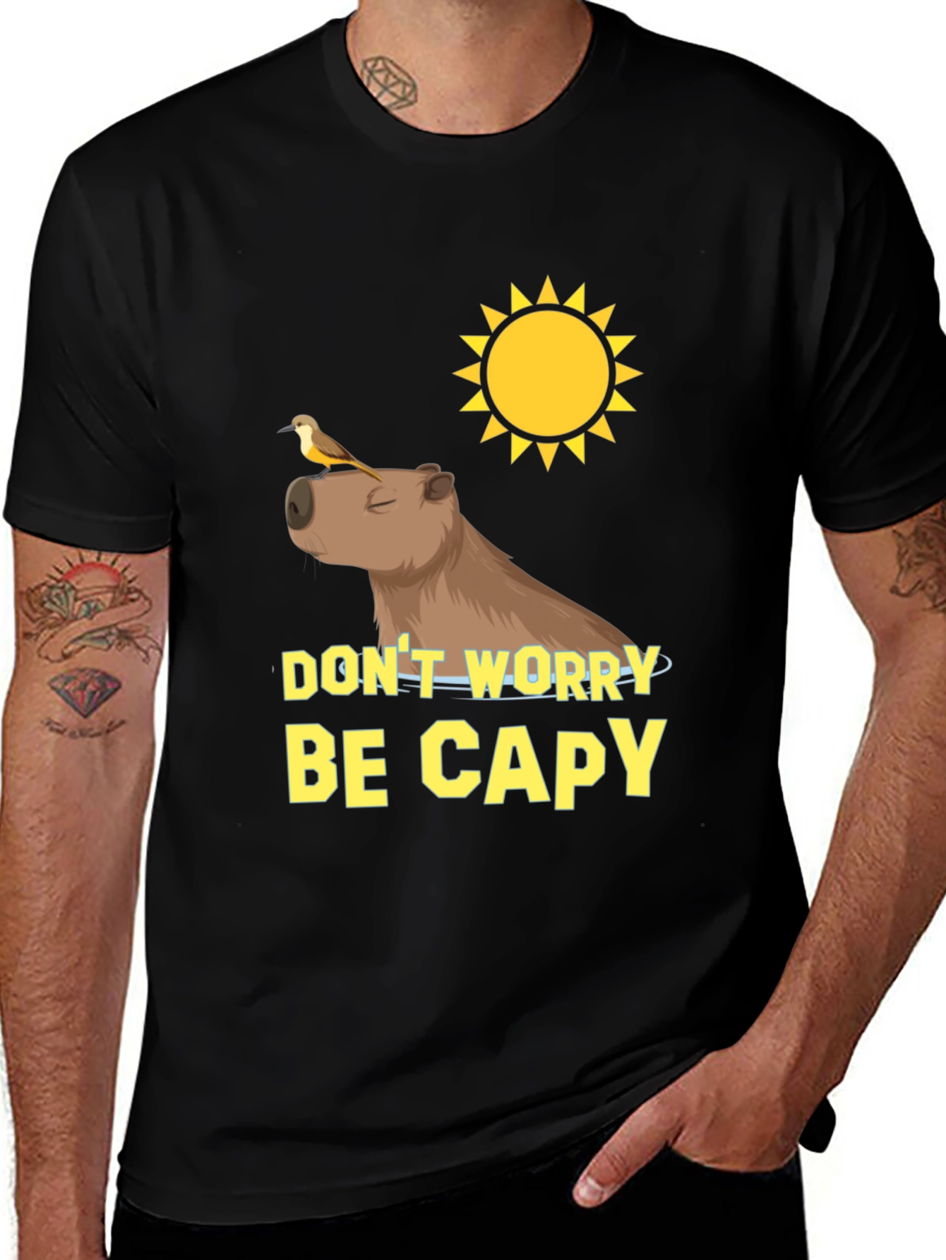 Variant 29 of Don't Worry Be Capy T-Shirt