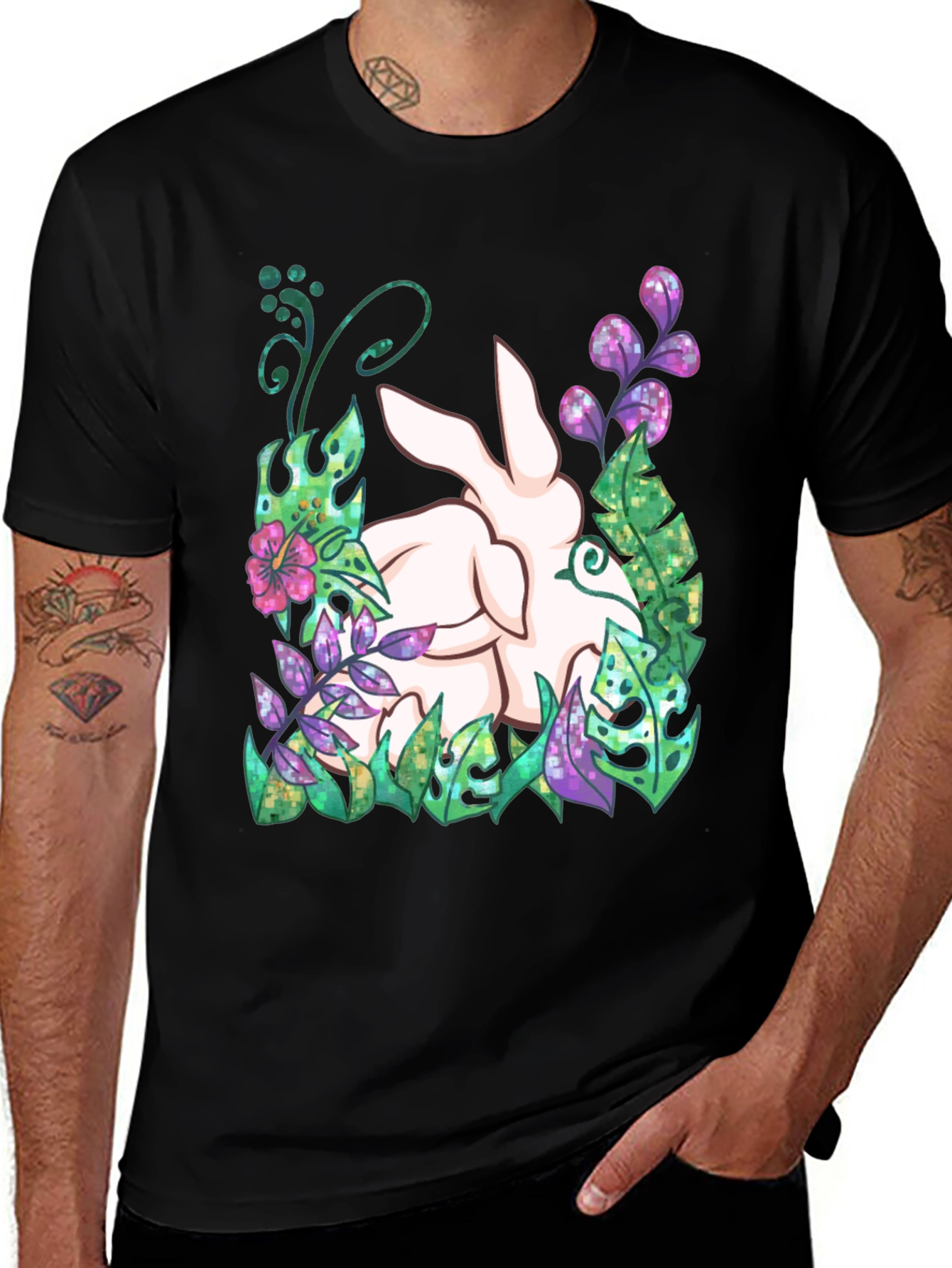 Variant 5 of Nature Bunny Graphic Tee