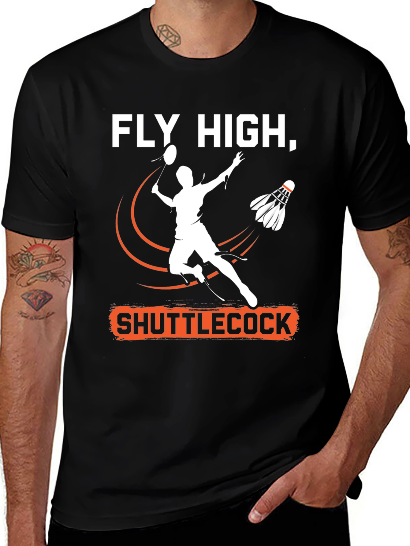 Fly High Shuttlecock Graphic Tee