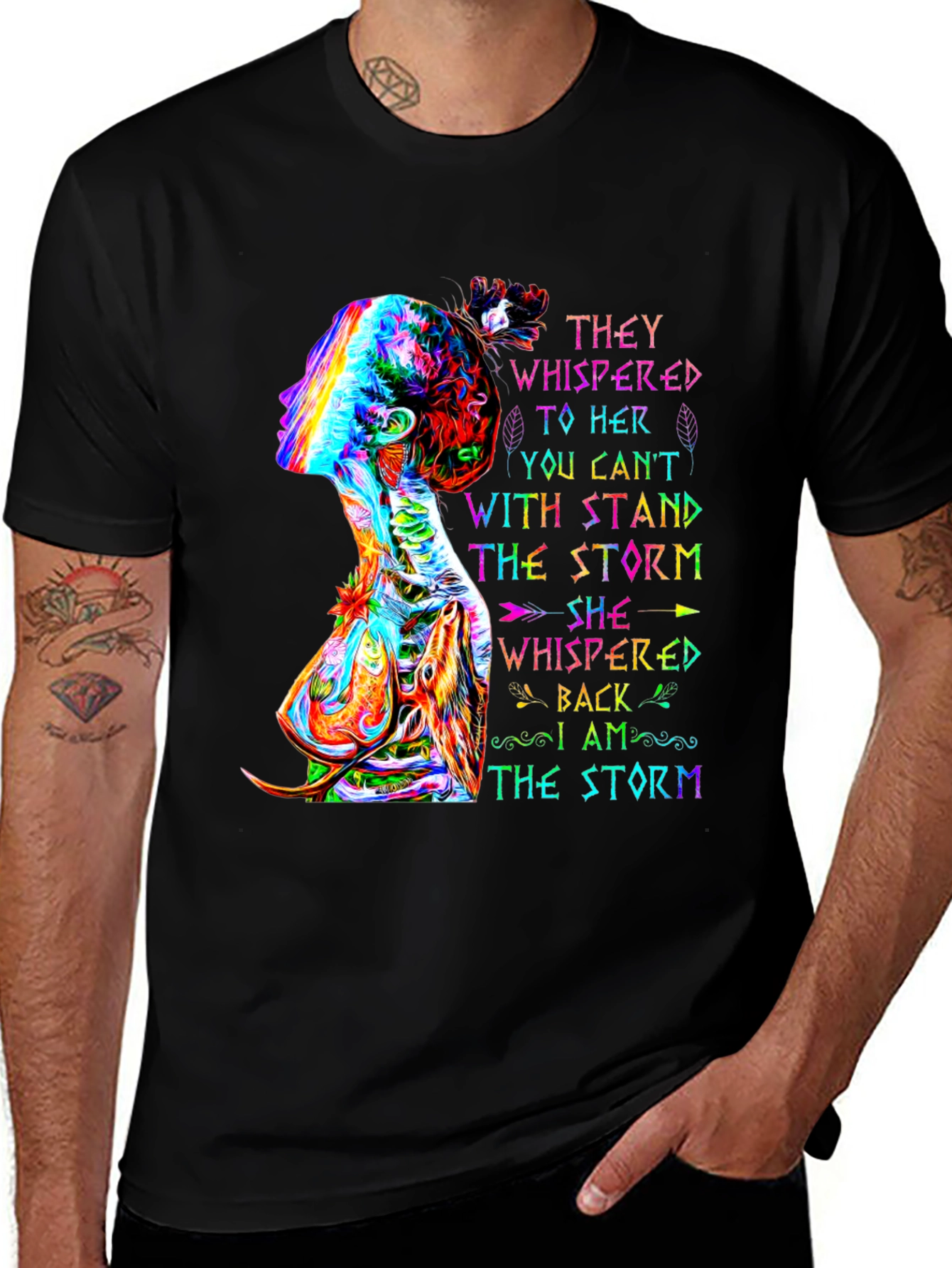 Variant 20 of I Am The Storm Graphic Print T-Shirt