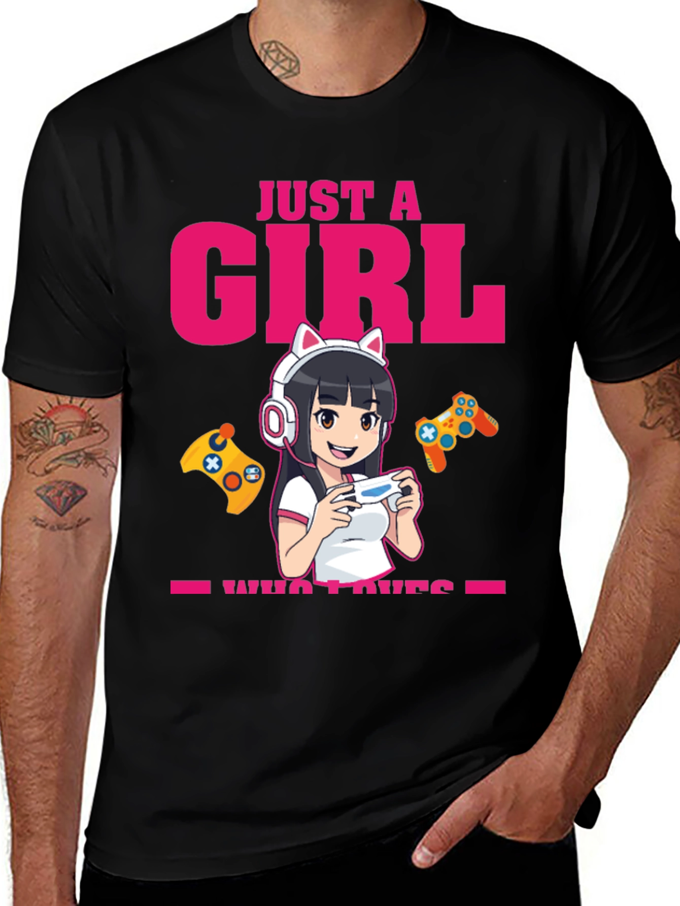 Variant 17 of Just A Girl Who Loves Gaming T-Shirt