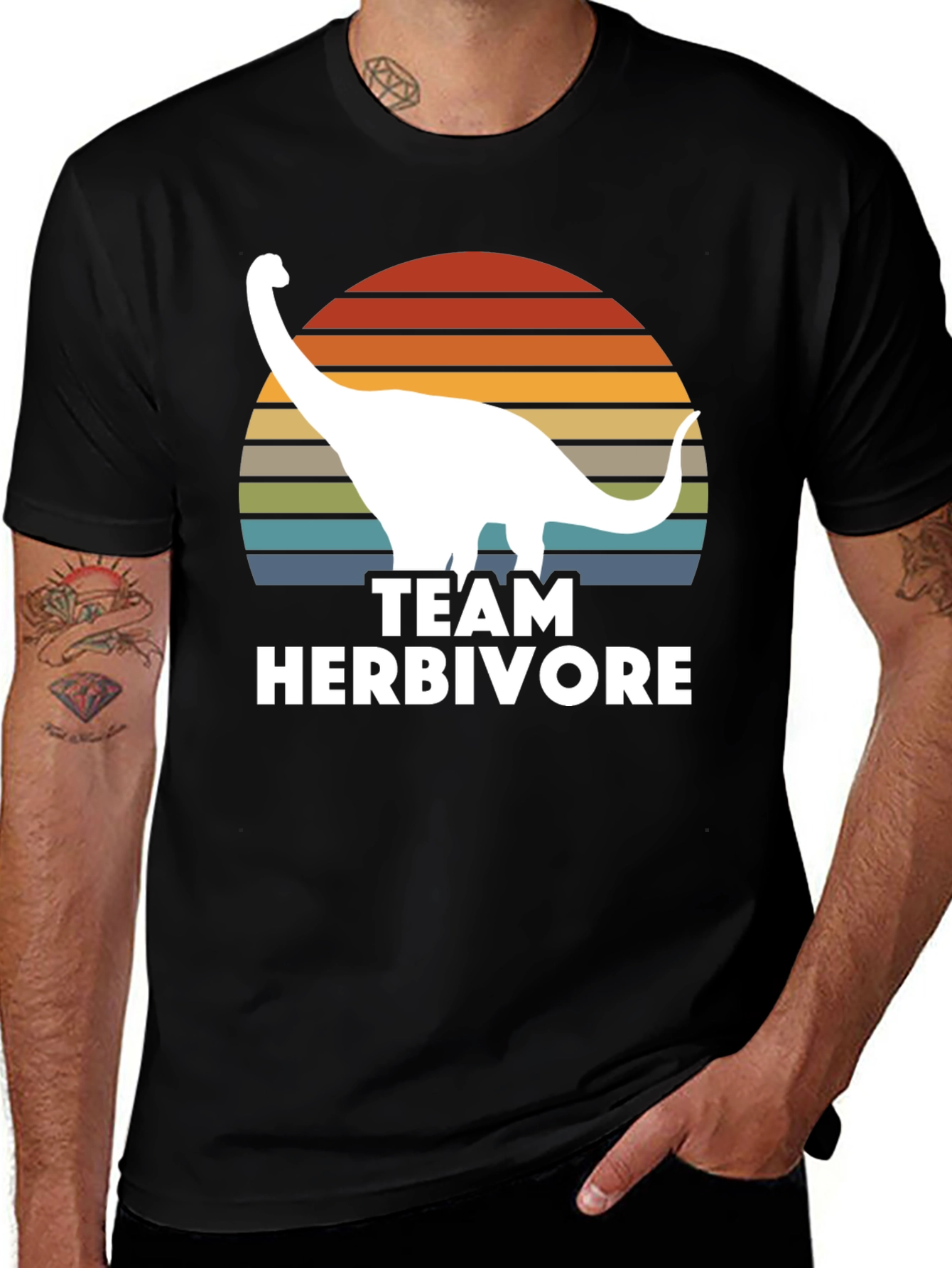 Variant 4 of Team Herbivore T-Shirt - Dinosaur Graphic Tee