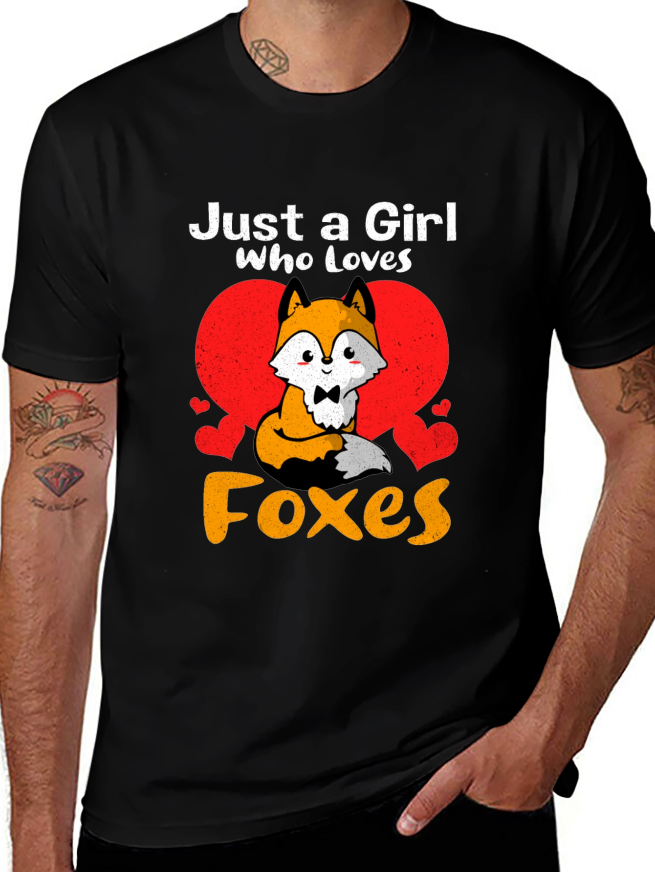 Variant 19 of Just A Girl Who Loves Foxes Graphic Tee