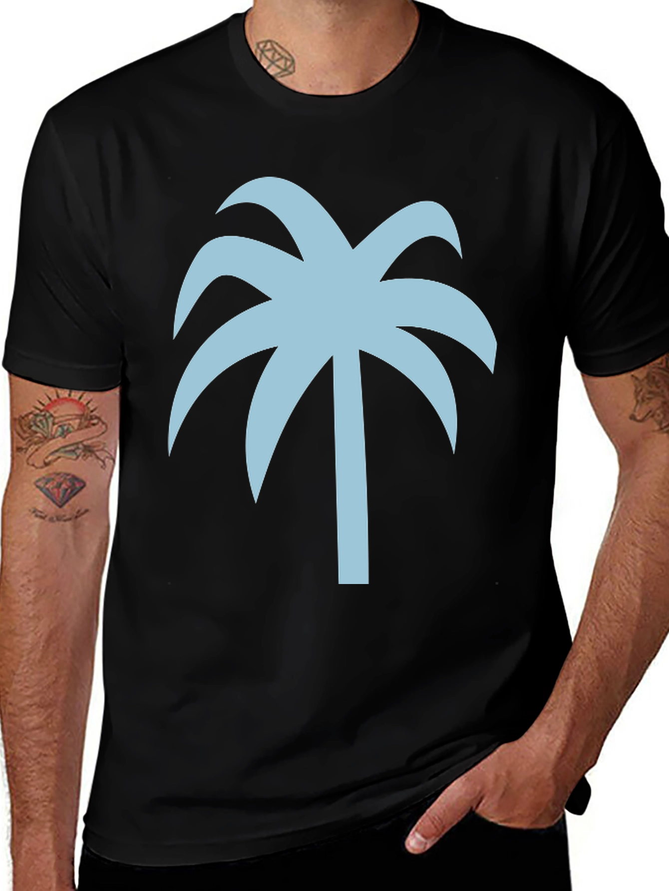 Palm Tree Graphic Tee - Island Vibes