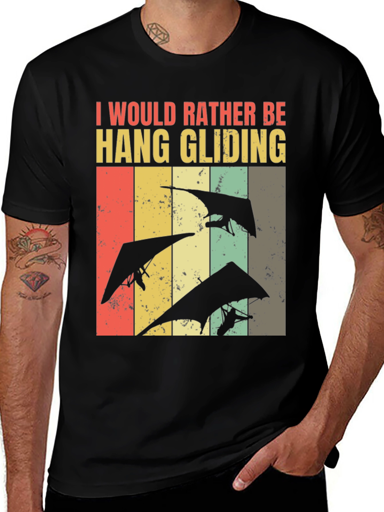 Variant 24 of Hang Gliding Retro T-Shirt