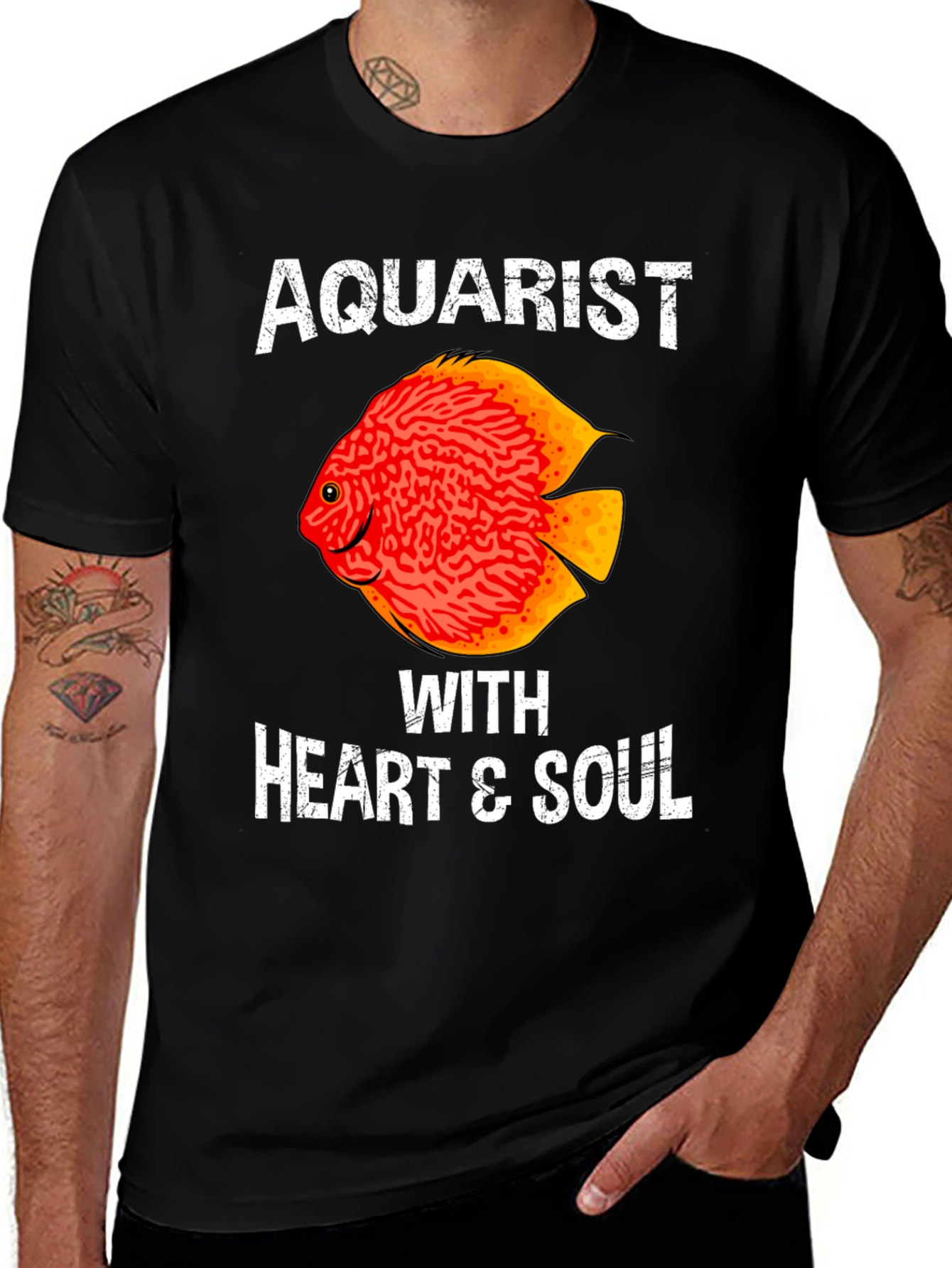 Variant 24 of Aquarist With Heart & Soul Graphic Tee