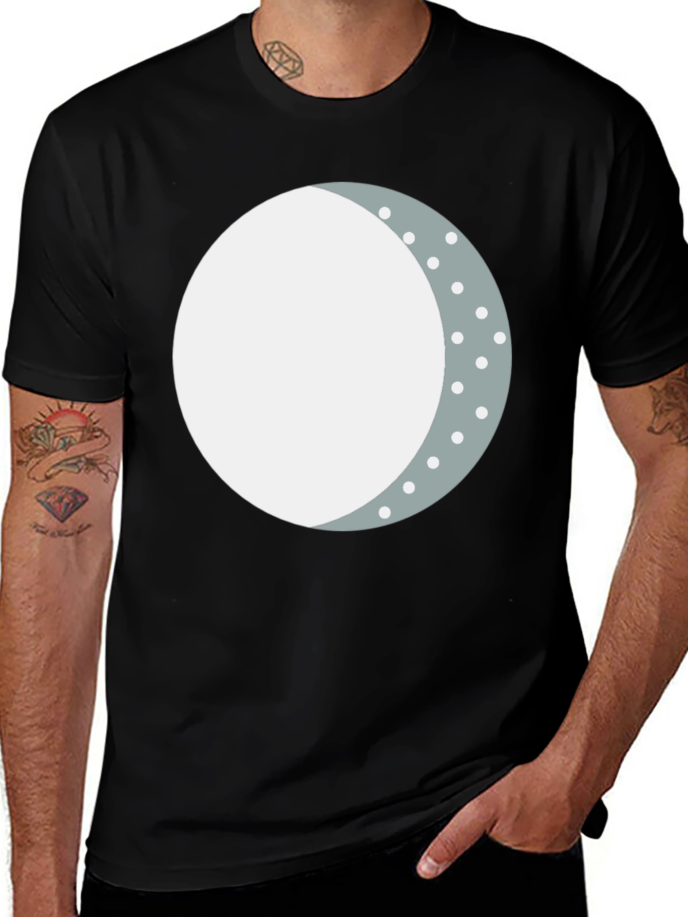 Lunar Phase Graphic Tee - Stylish Comfort
