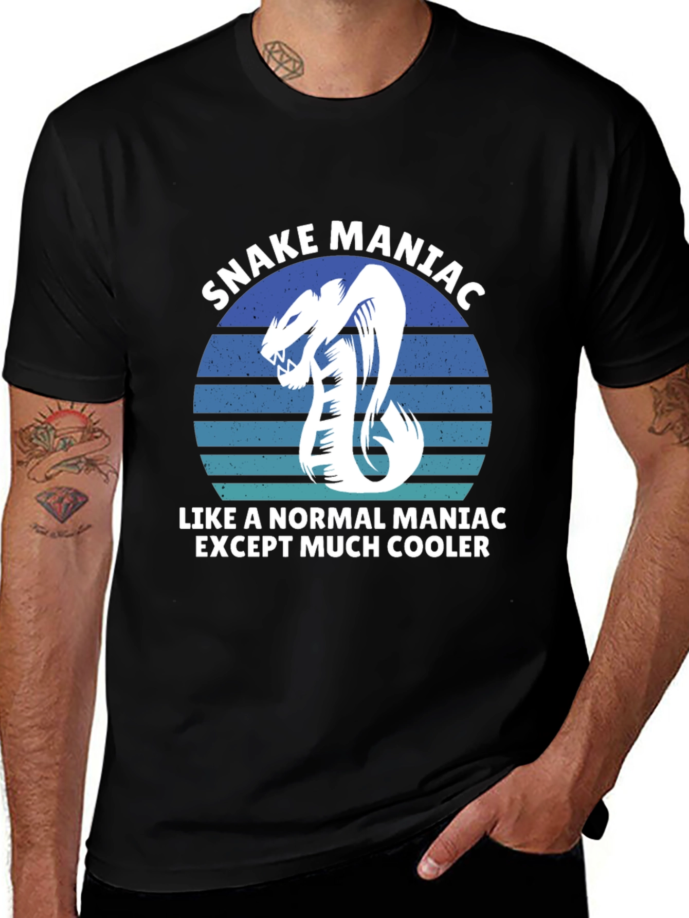 Variant 11 of Snake Maniac Graphic Tee - Much Cooler!