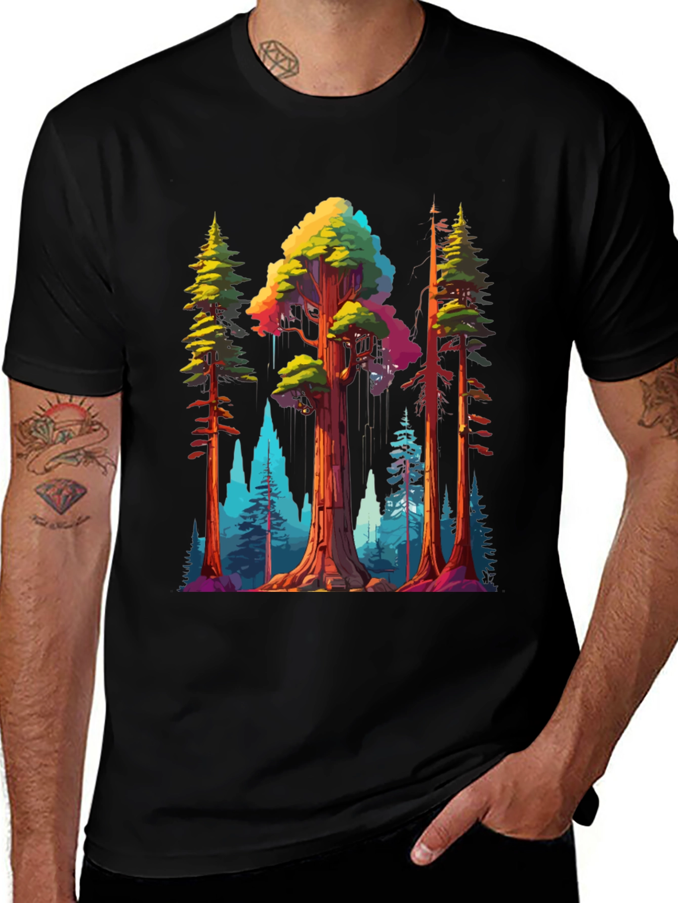 Variant 6 of Sequoia Forest Graphic Tee