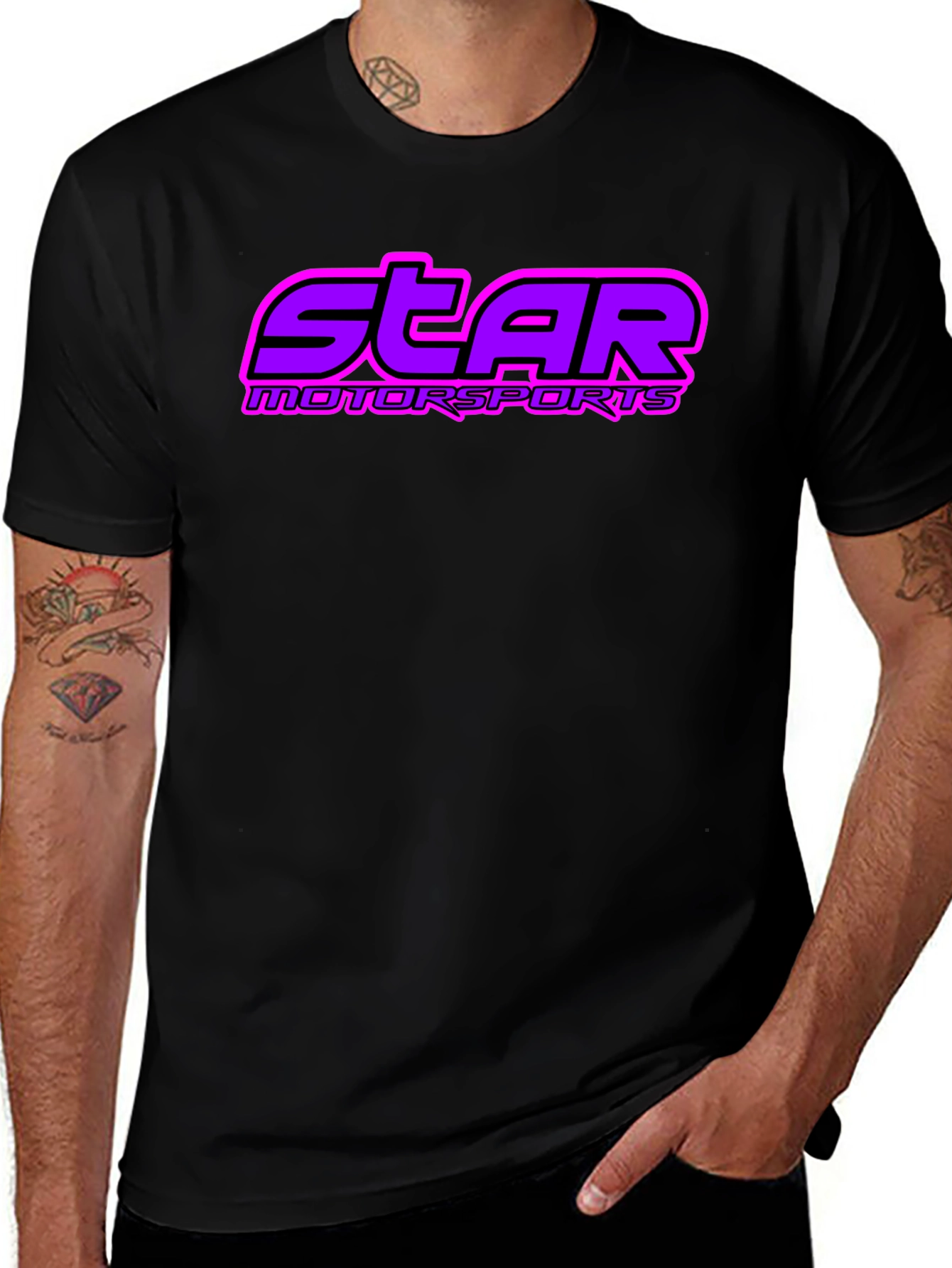 Variant 26 of Star Motorsports Black Graphic Tee