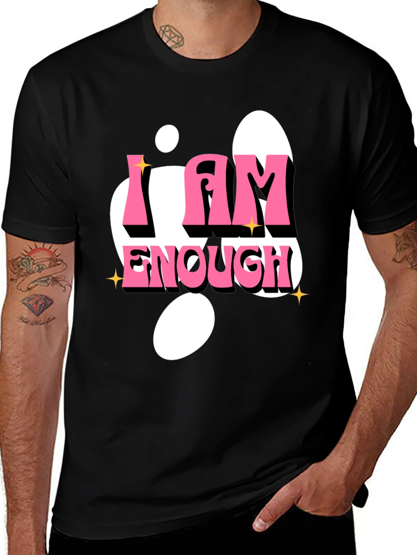 Variant 2 of I Am Enough Graphic T-Shirt - Positive Affirmation Tee