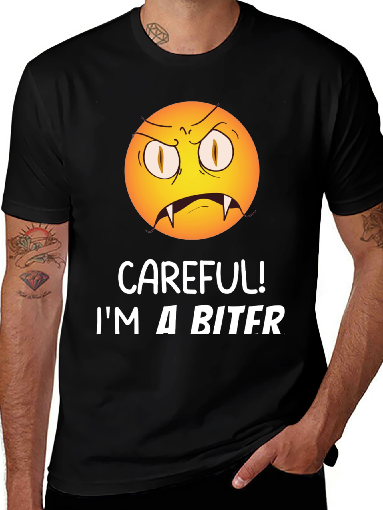Variant 29 of Careful I'm A Biter Graphic Tee