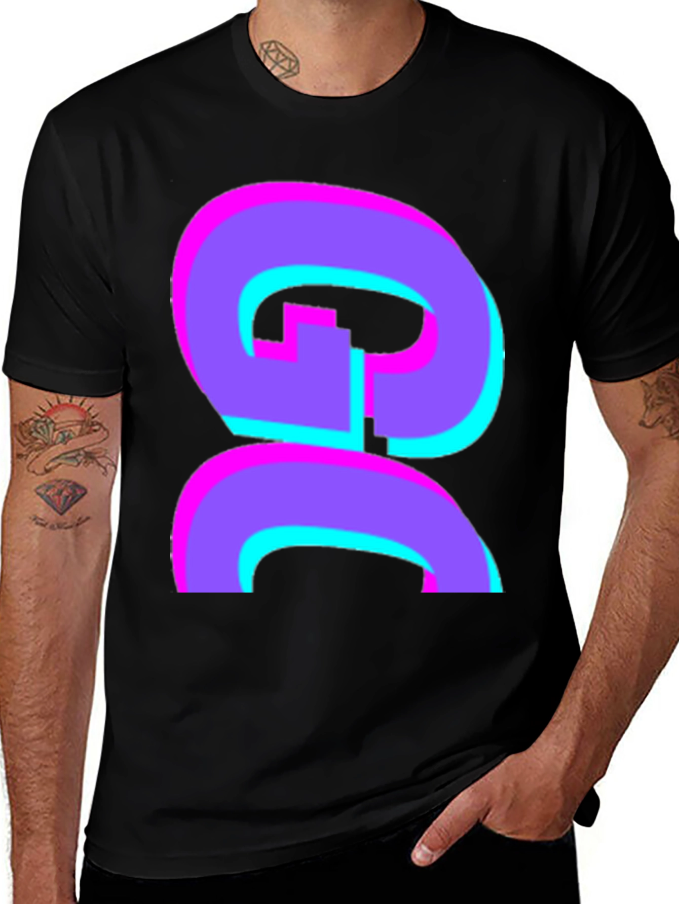 Variant 8 of Abstract Graphic Black T-Shirt - Bold and Stylish!