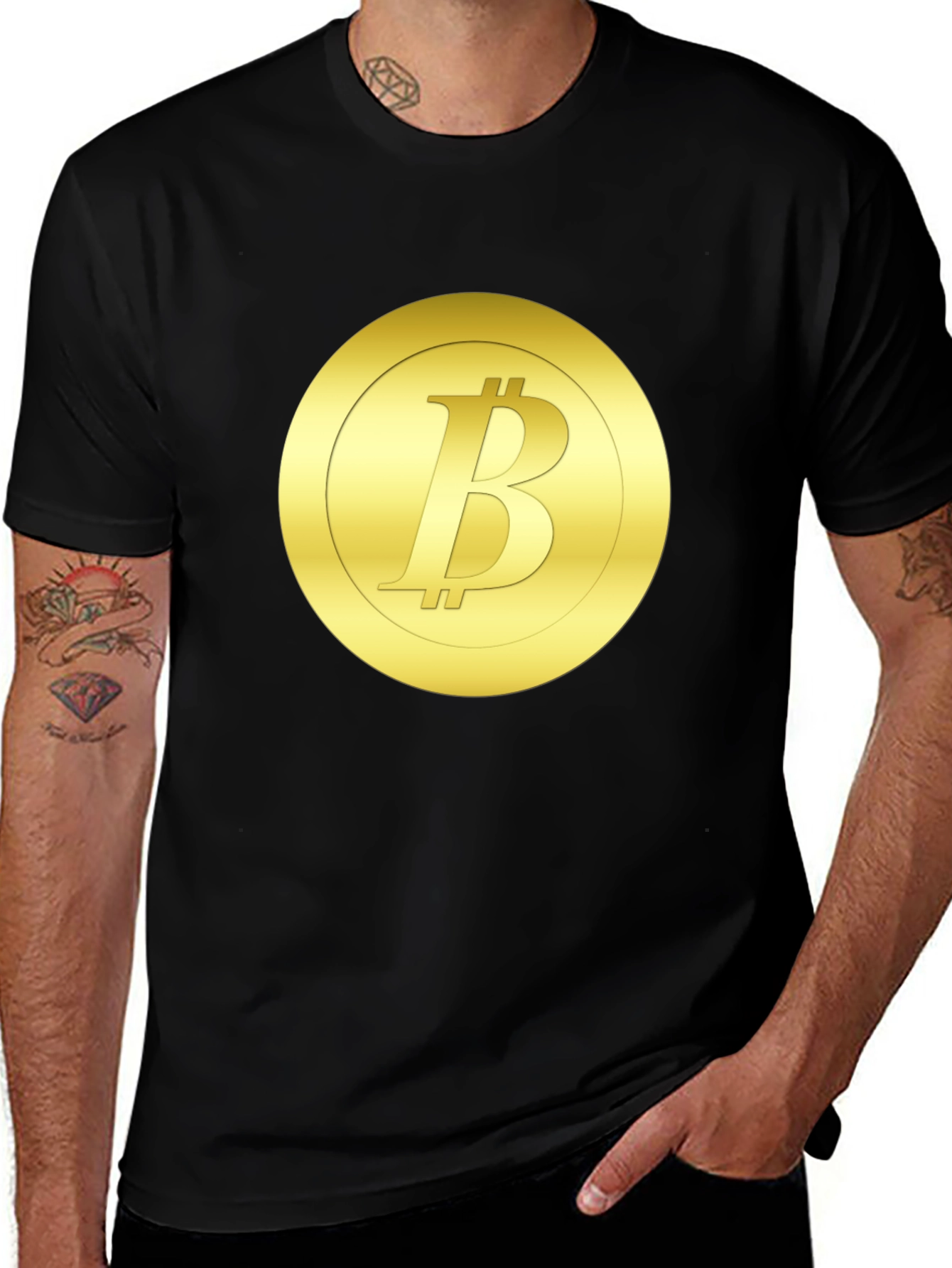 Variant 22 of Bitcoin Logo Graphic T-Shirt