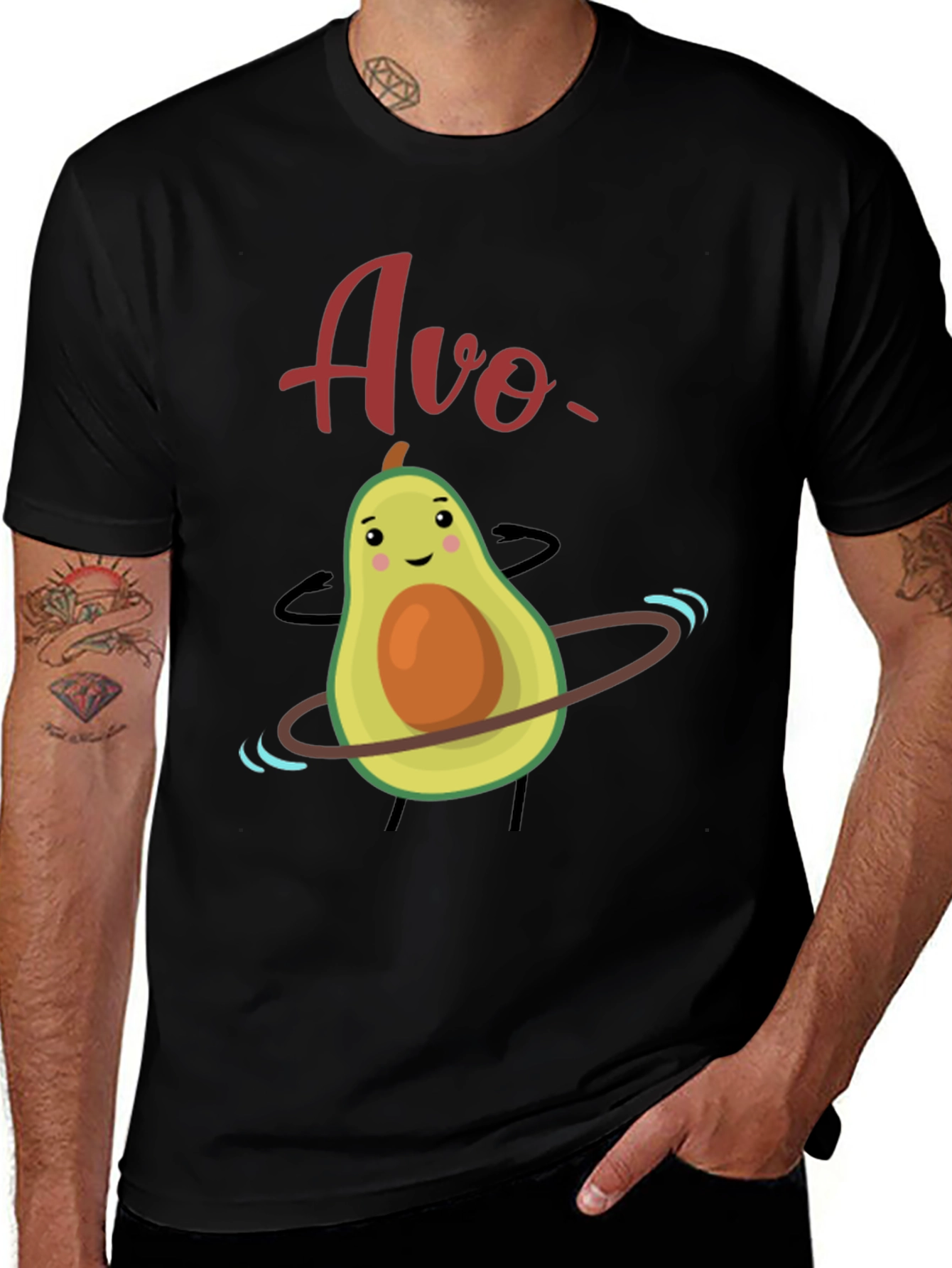 Variant 6 of Avo Hula Hoop Graphic Tee - Unisex