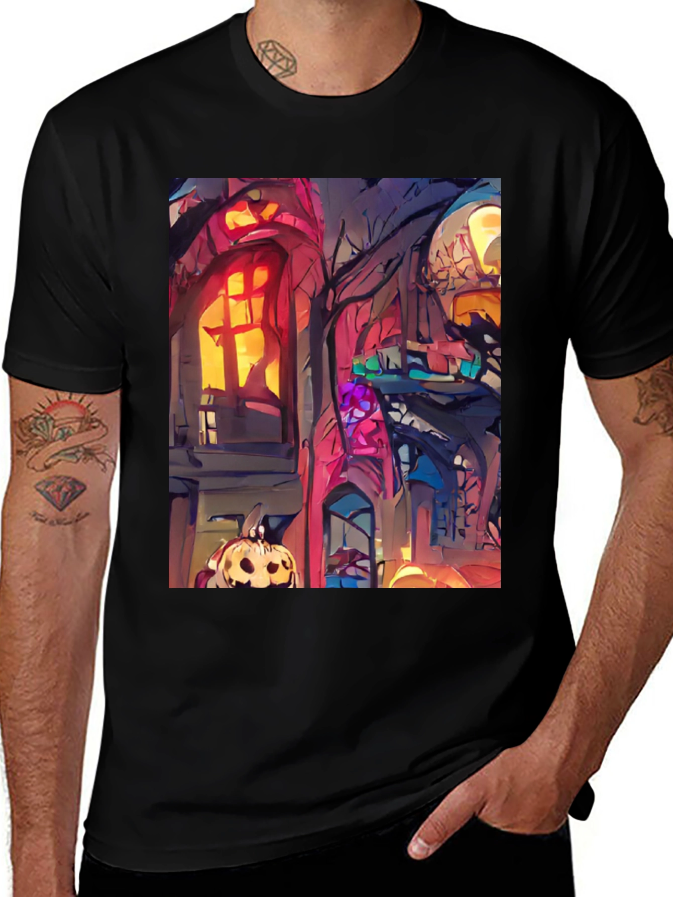 Spooky Halloween House T-Shirt