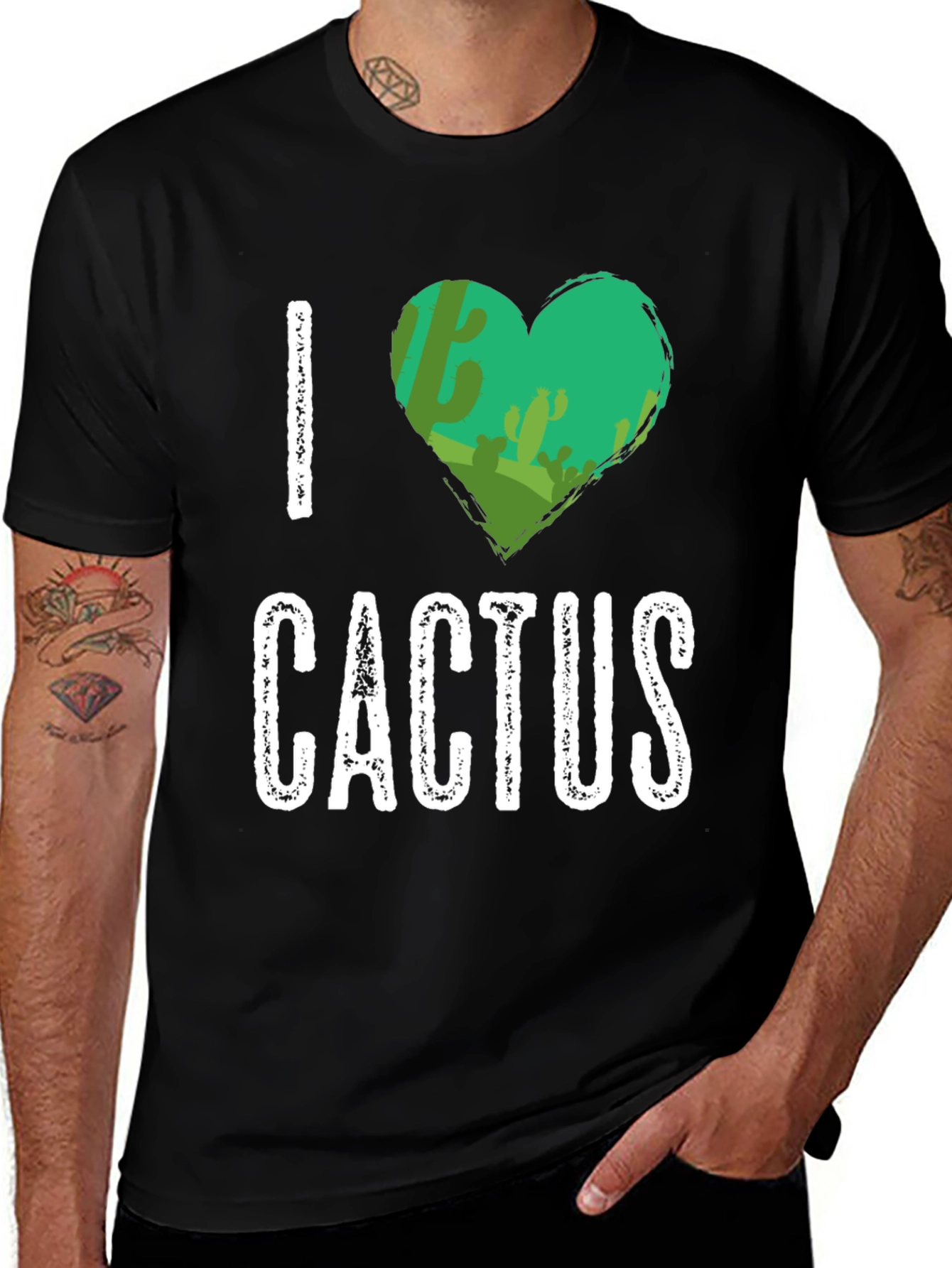Variant 29 of I Heart Cactus Graphic T-Shirt
