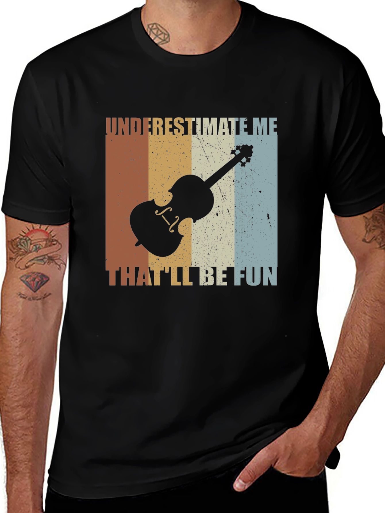 Variant 12 of Violin Player T-Shirt - Underestimate Me