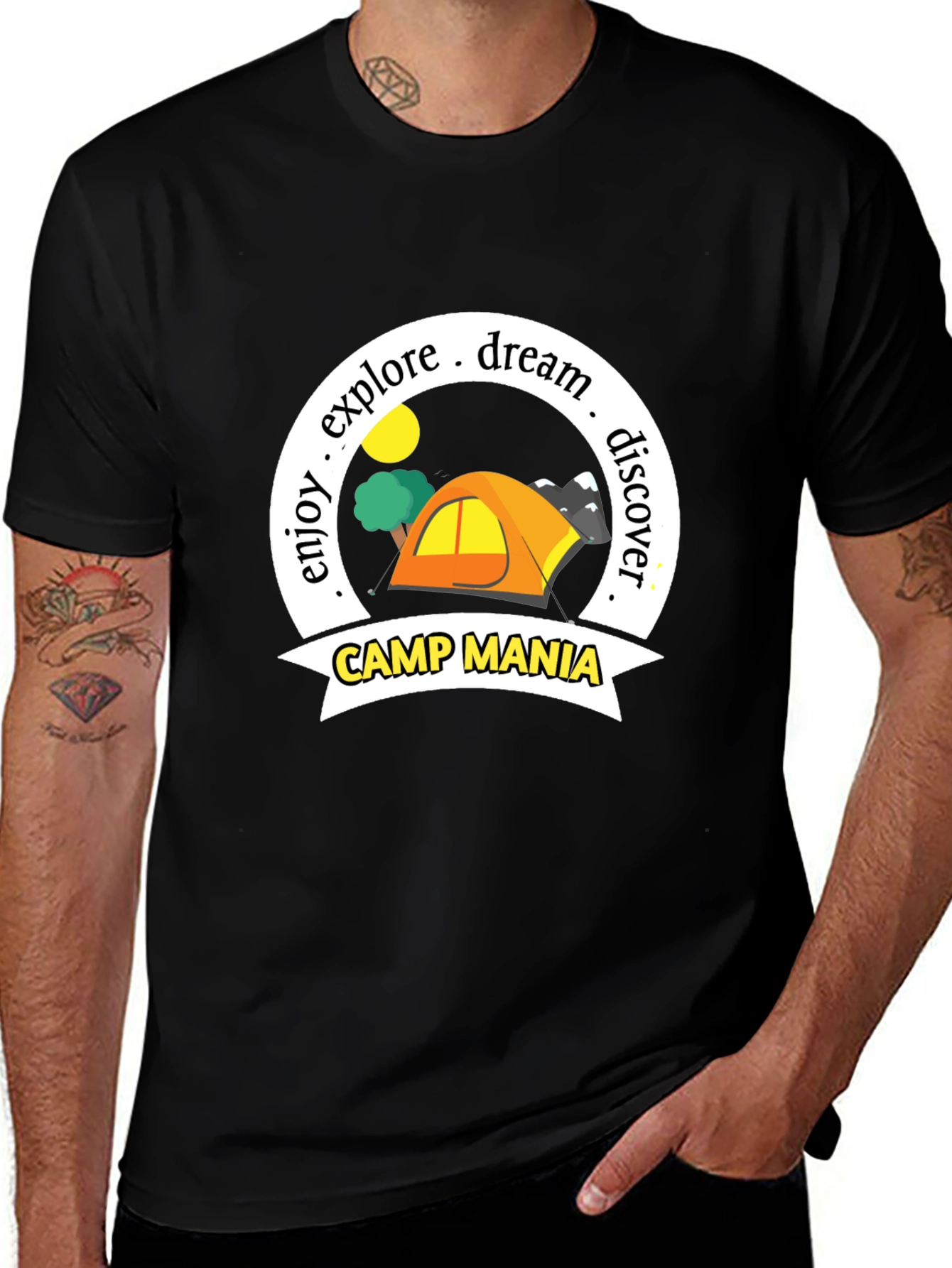 Camp Mania Graphic T-Shirt - Adventure & Explore Tee
