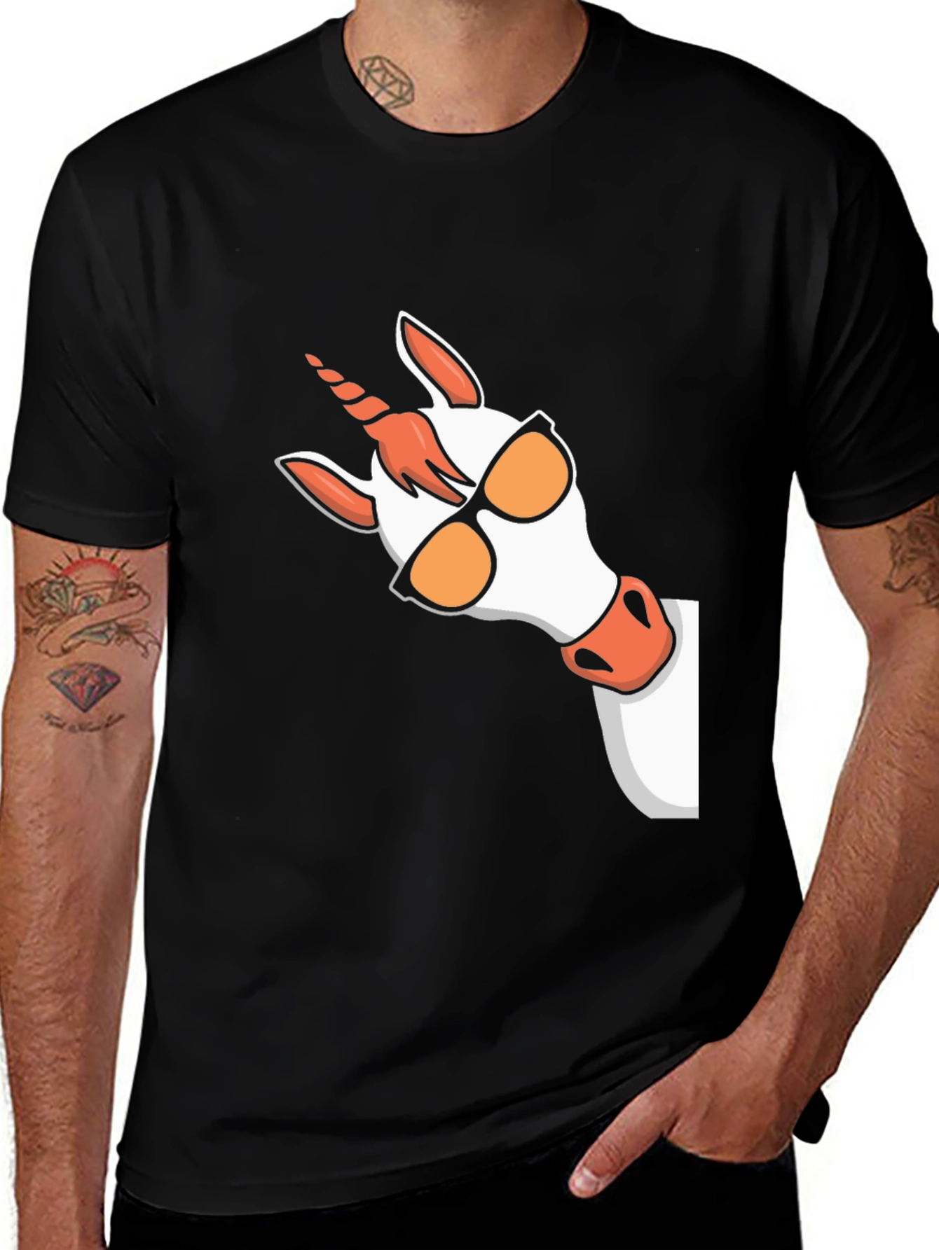 Variant 8 of Cool Unicorn Graphic Tee - Stylish Black Shirt