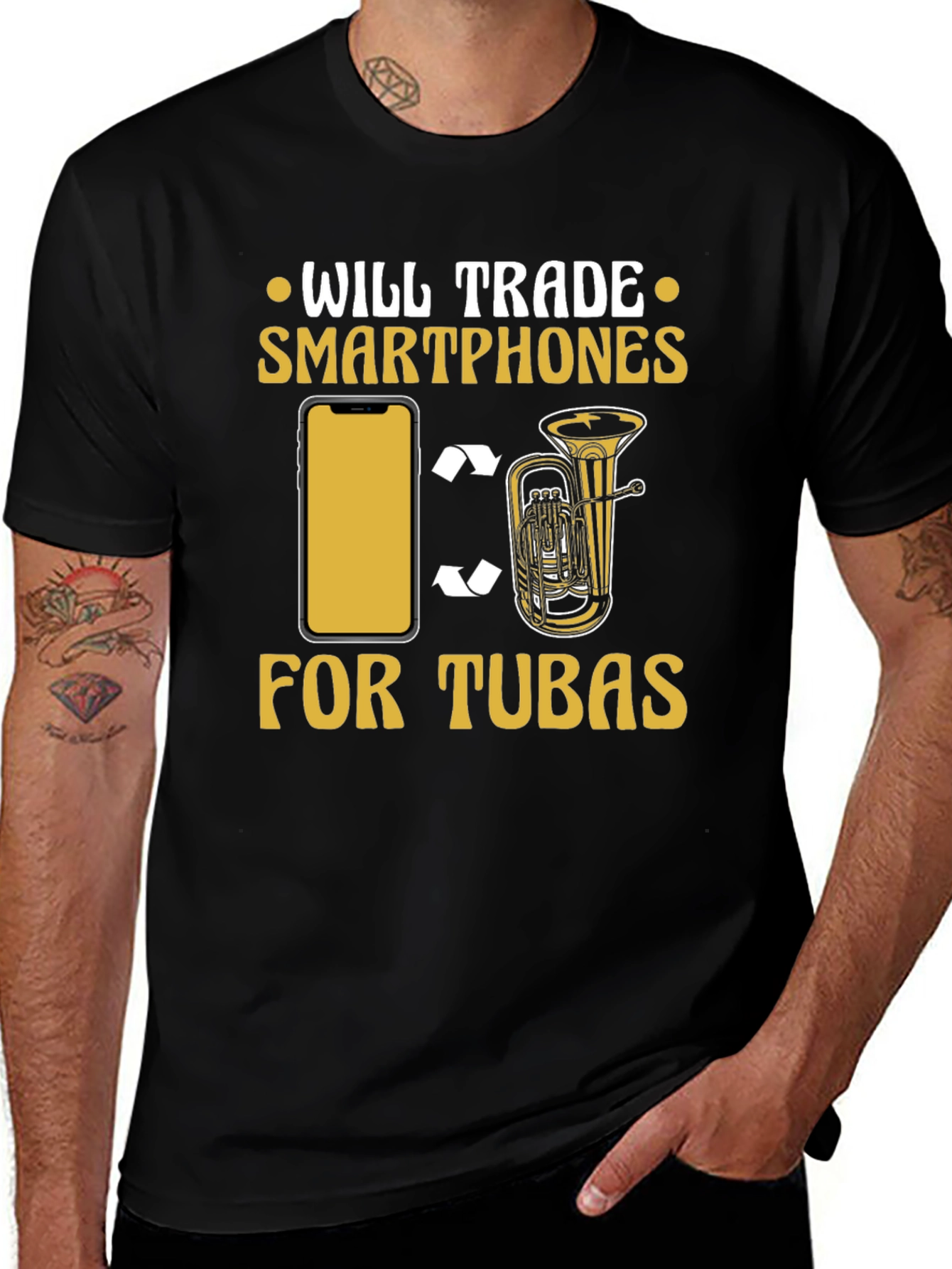 Variant 24 of Will Trade Smartphones for Tubas T-Shirt
