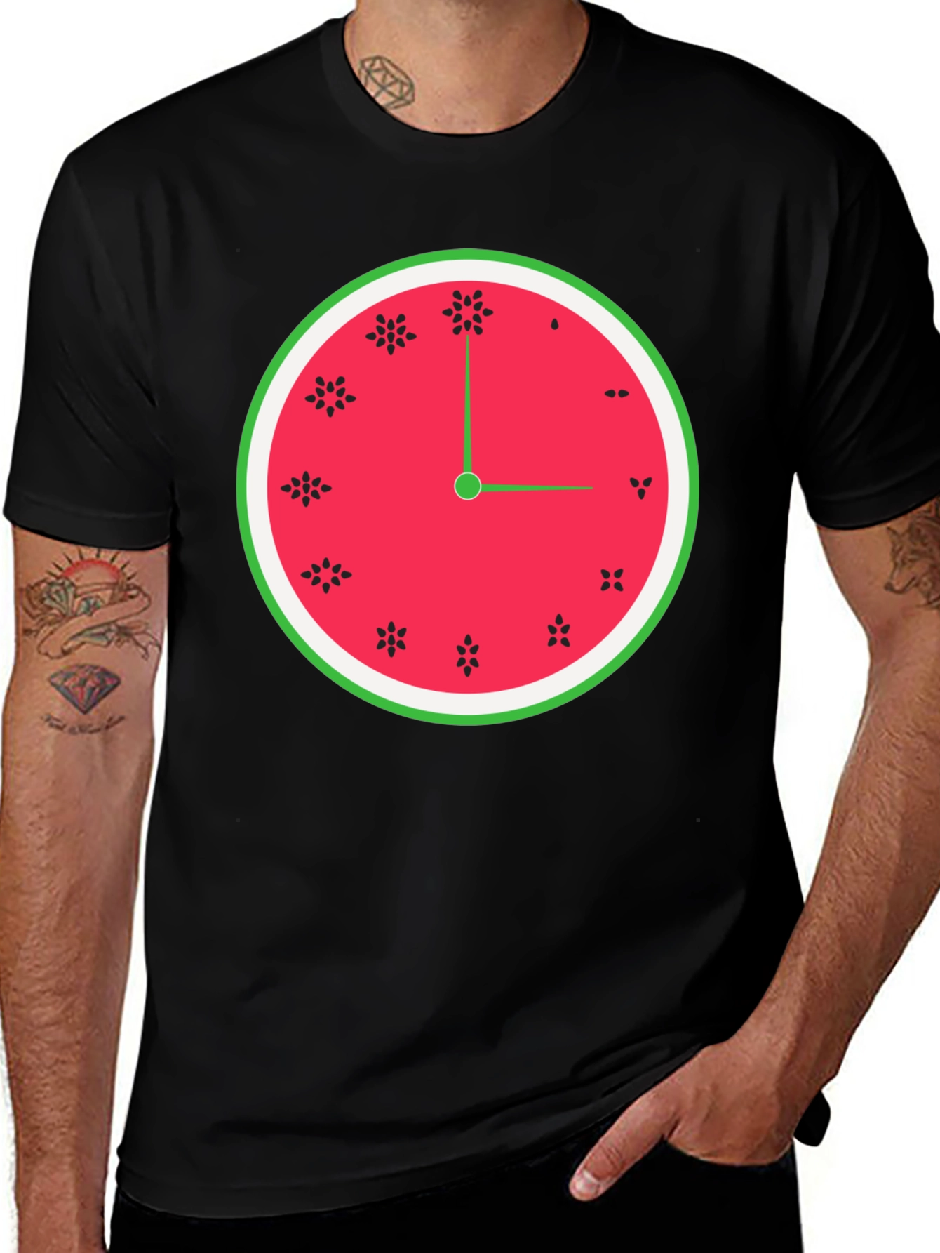 Variant 6 of Watermelon Time Graphic Tee - Fun Novelty Shirt