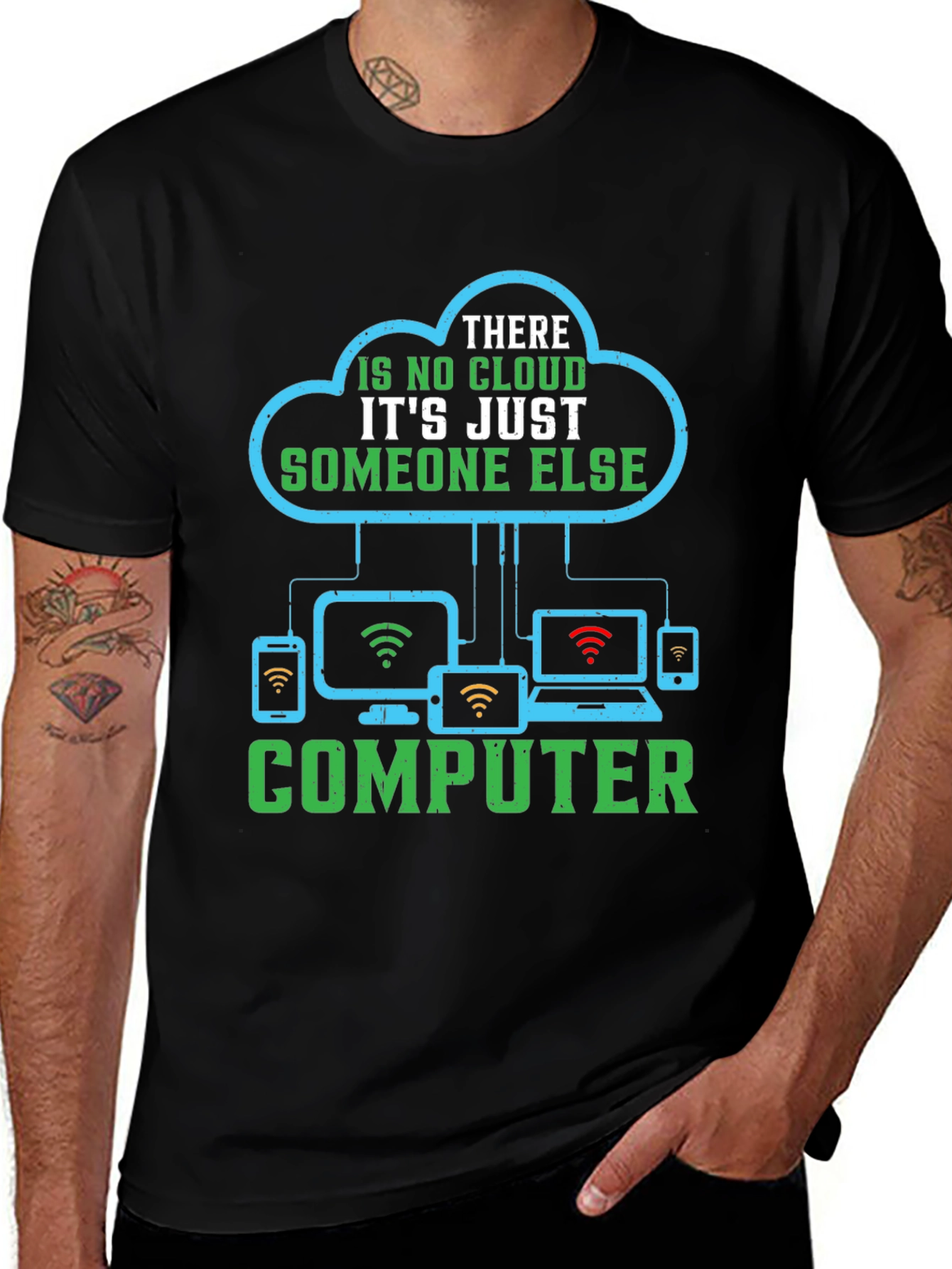 Variant 27 of Cloud Computing Humor T-Shirt - Tech Joke Tee