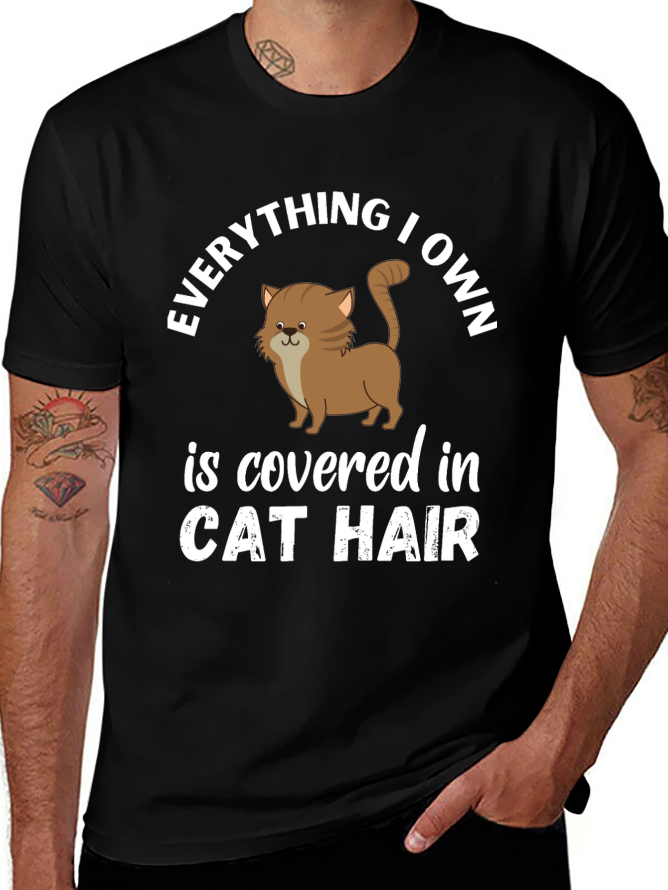 Variant 30 of Everything I Own Cat Hair T-Shirt