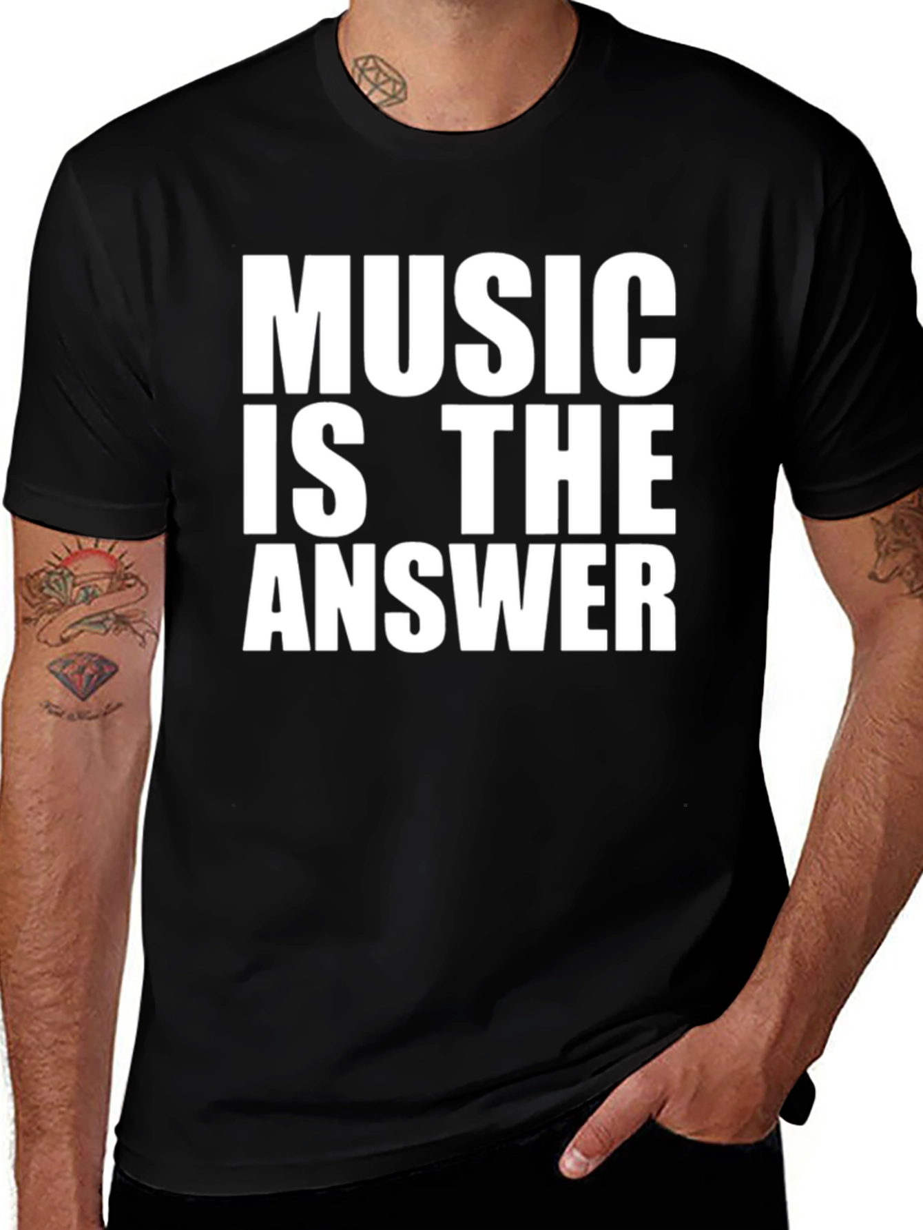 Variant 13 of Music is the Answer Graphic T-Shirt