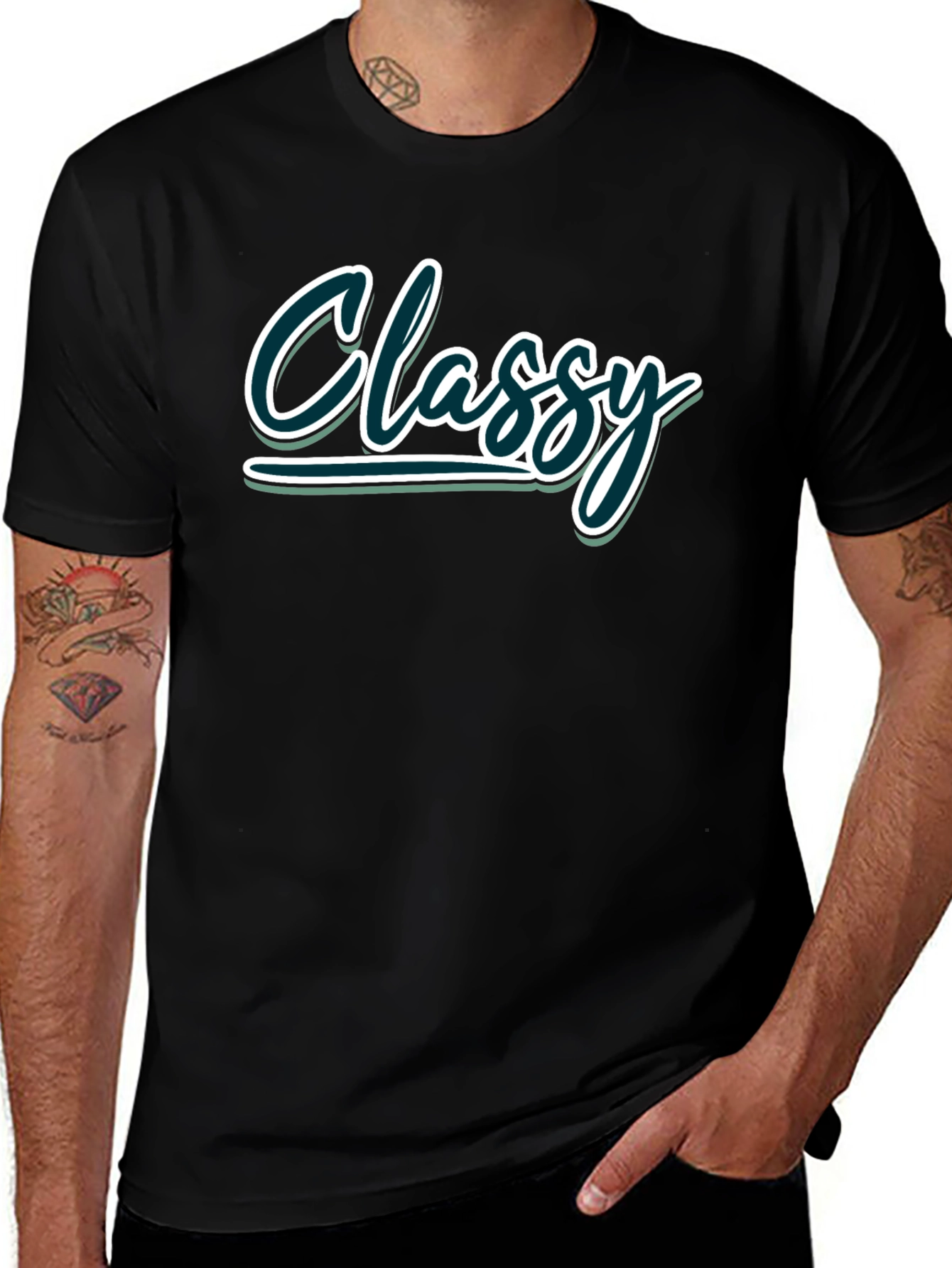 Variant 8 of Classy Graphic Tee - Soft Cotton Blend