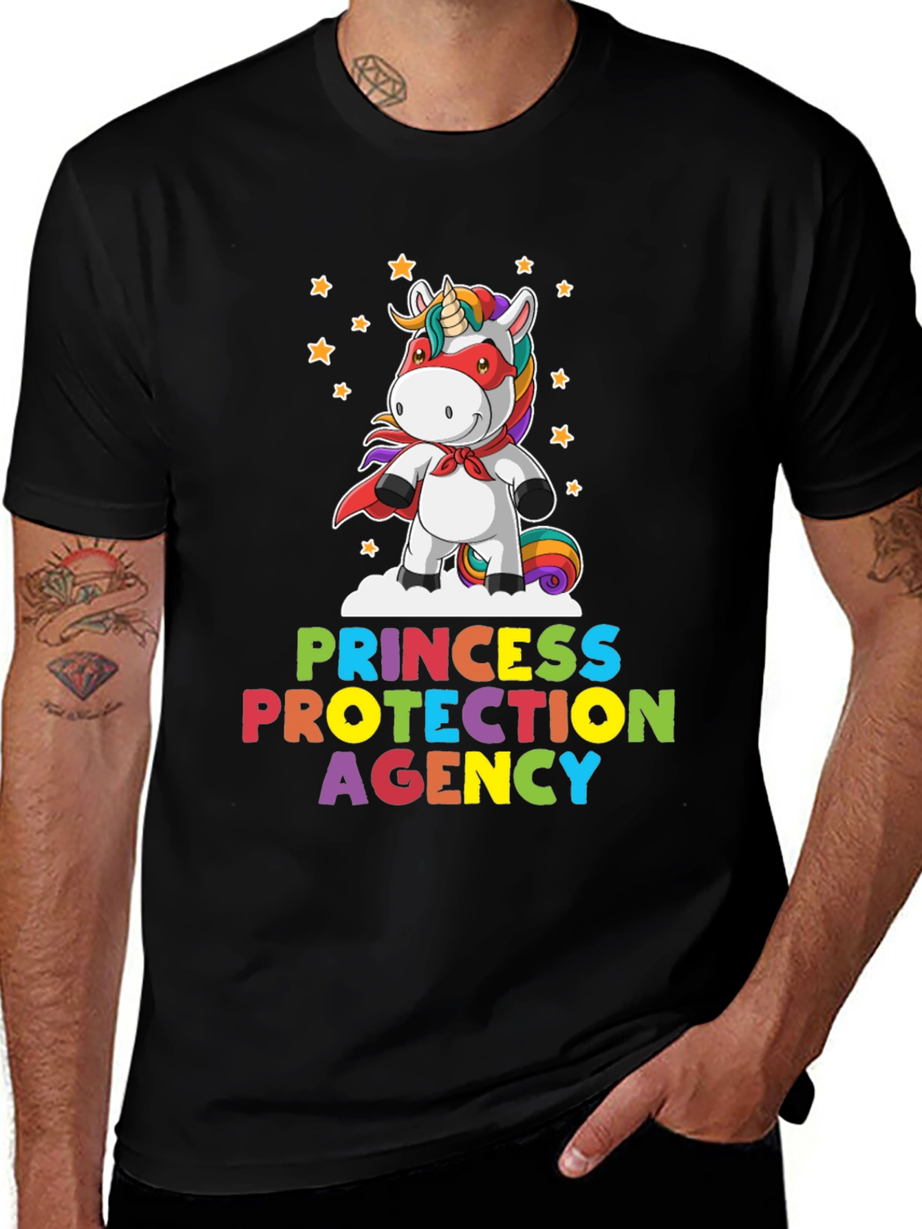 Variant 22 of Princess Protection Agency Unicorn Graphic Tee