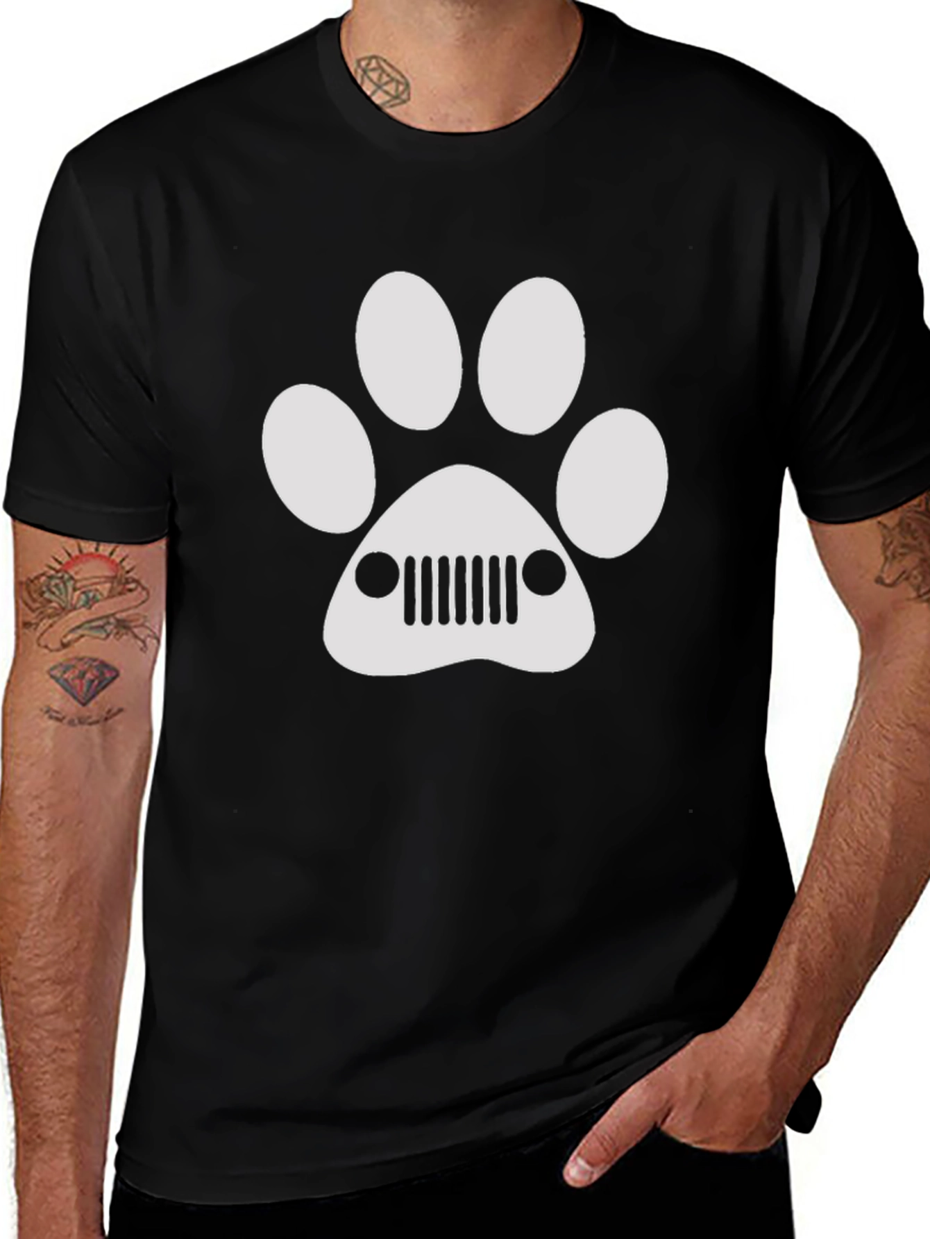 Jeep Paw Print T-Shirt - Car Lover Tee