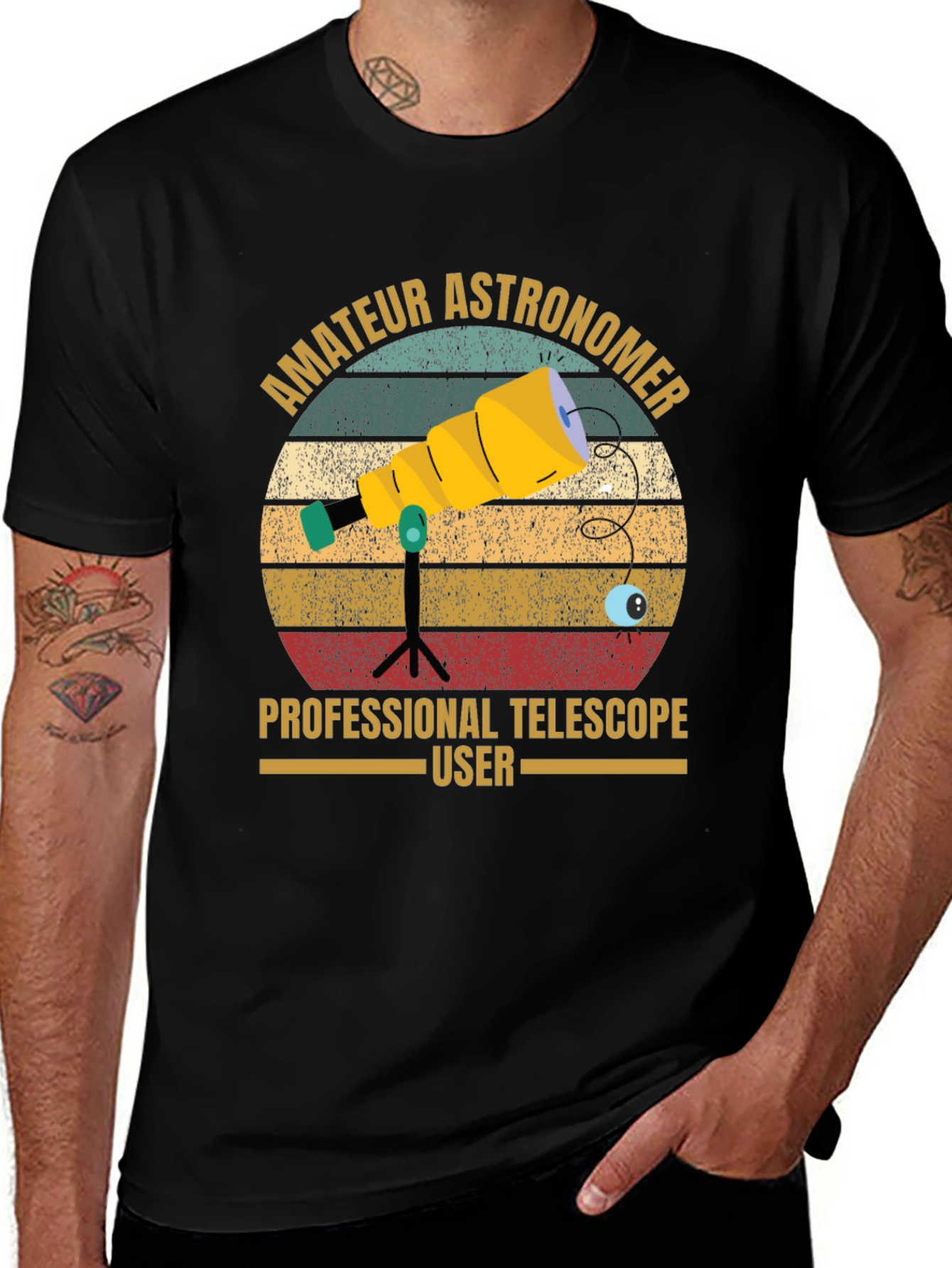 Variant 30 of Amateur Astronomer Telescope User Graphic Tee