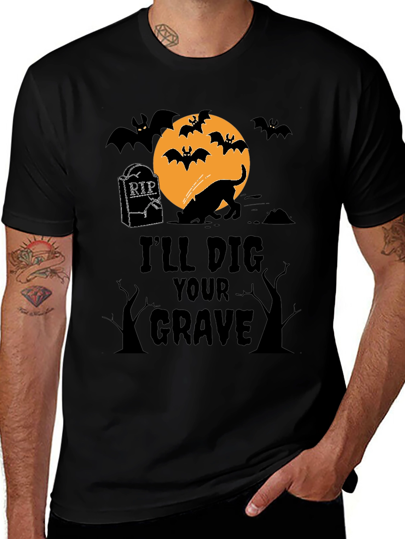 I'll Dig Your Grave Halloween T-Shirt