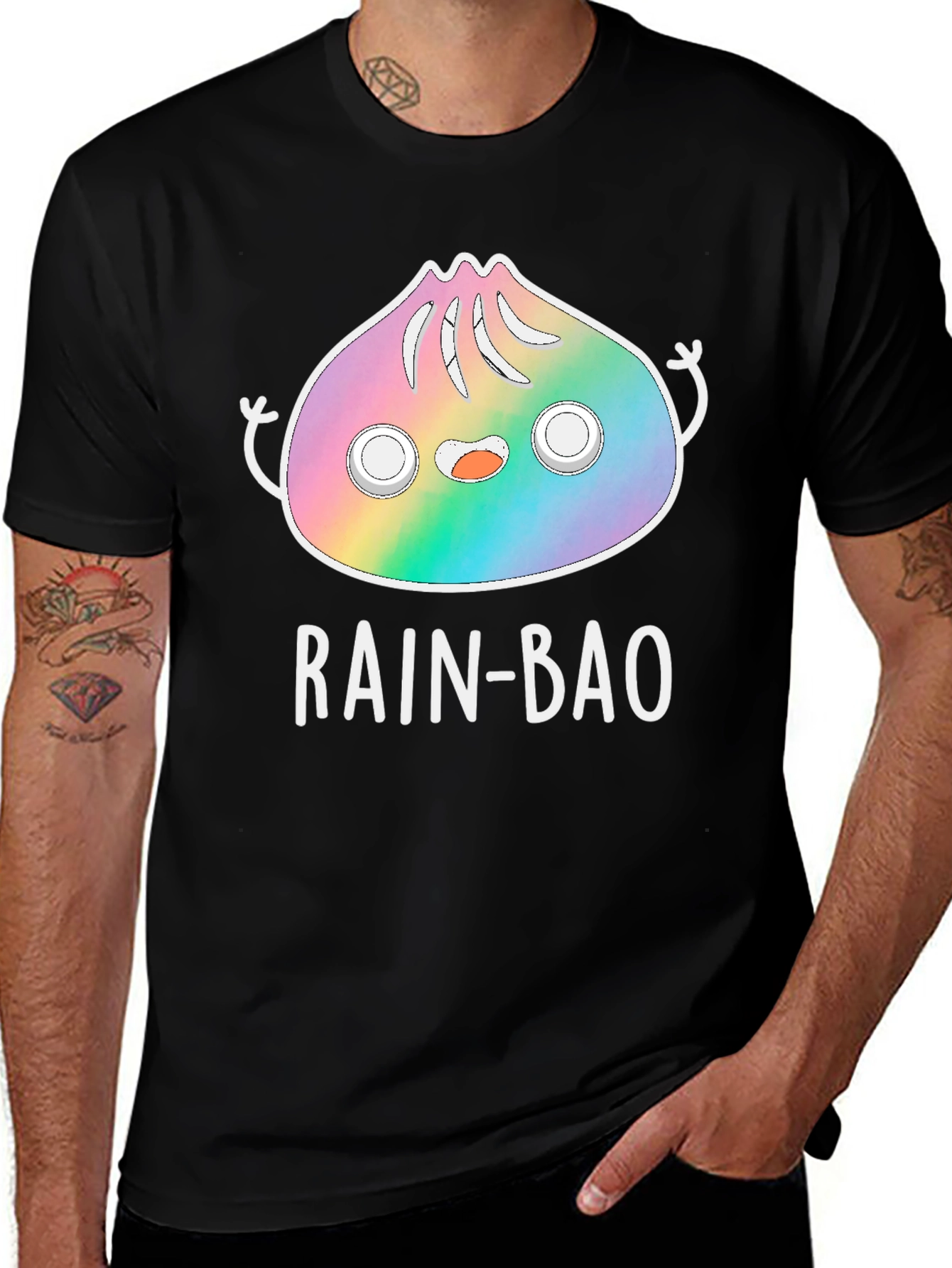 Variant 6 of RAIN-BAO T-Shirt Cute Funny Asian Food Rainbow Dumpling