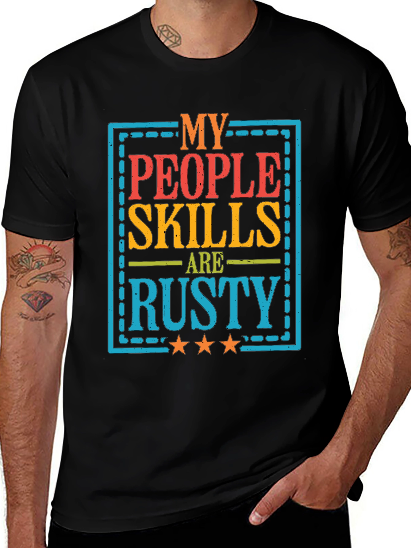 Variant 20 of Rusty People Skills Graphic T-Shirt