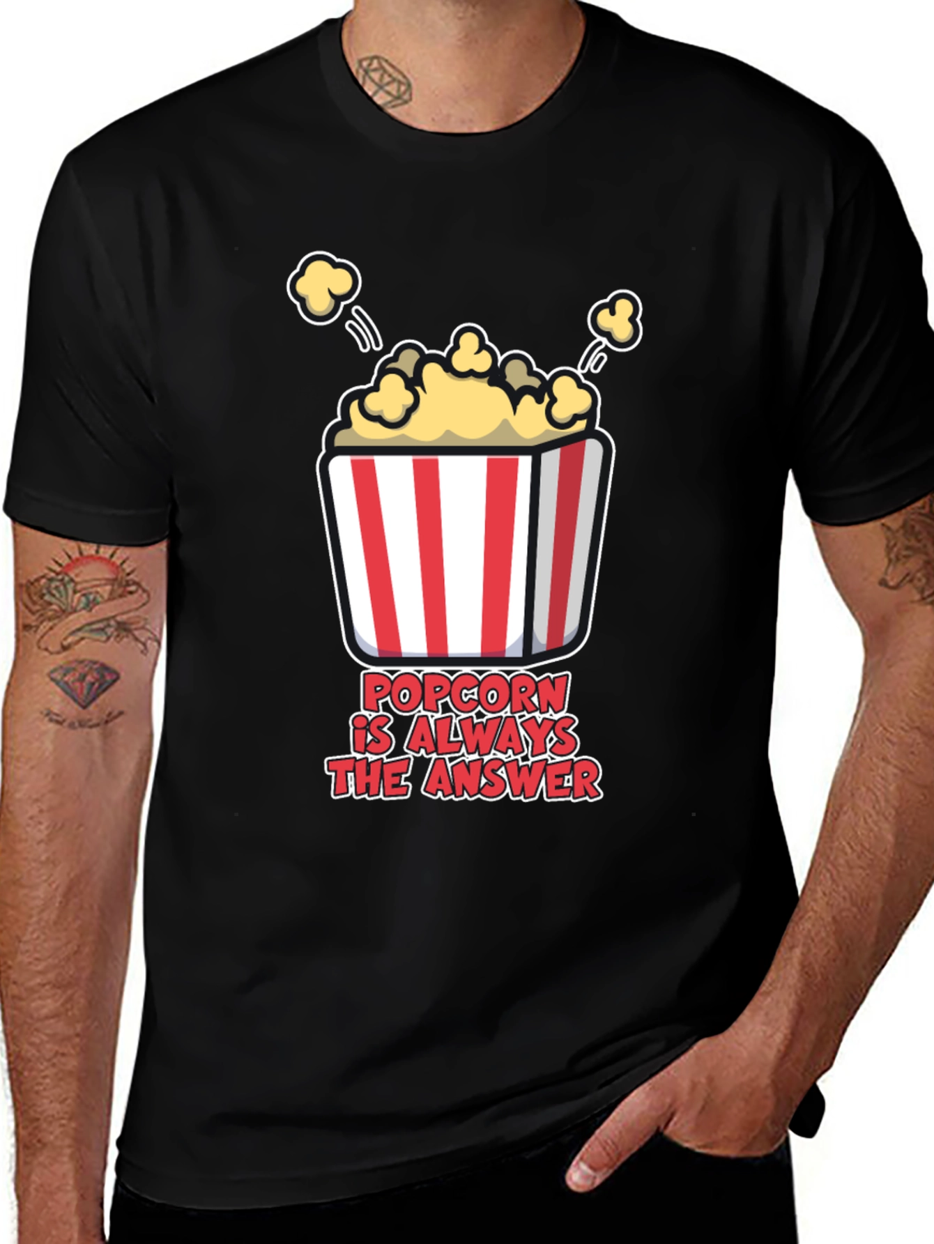 Variant 28 of Popcorn is Always the Answer T-Shirt