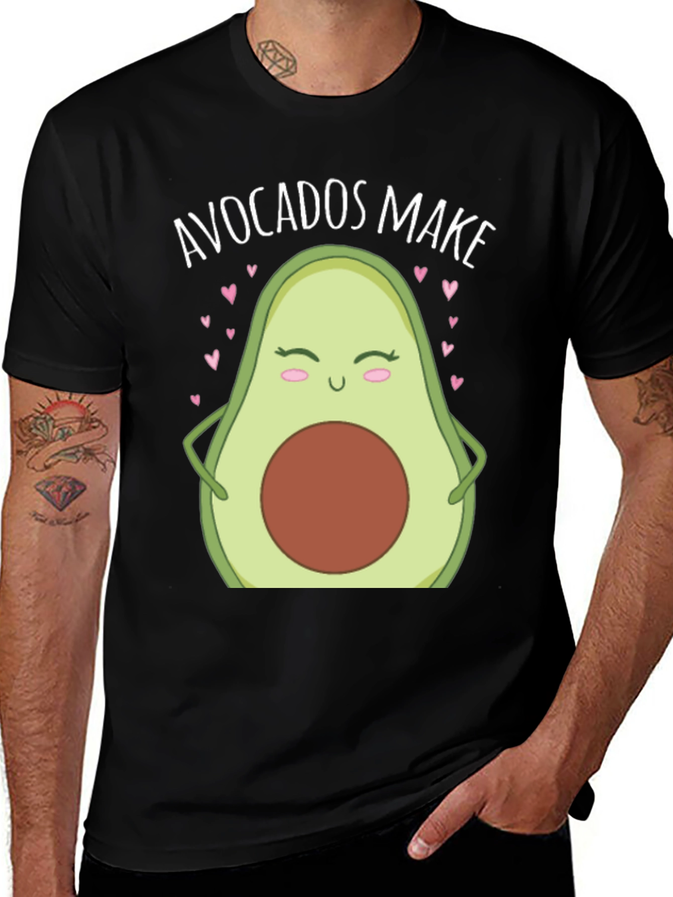 Variant 11 of Avocados Make Me Happy T-Shirt Cute Avocado Lover Tee