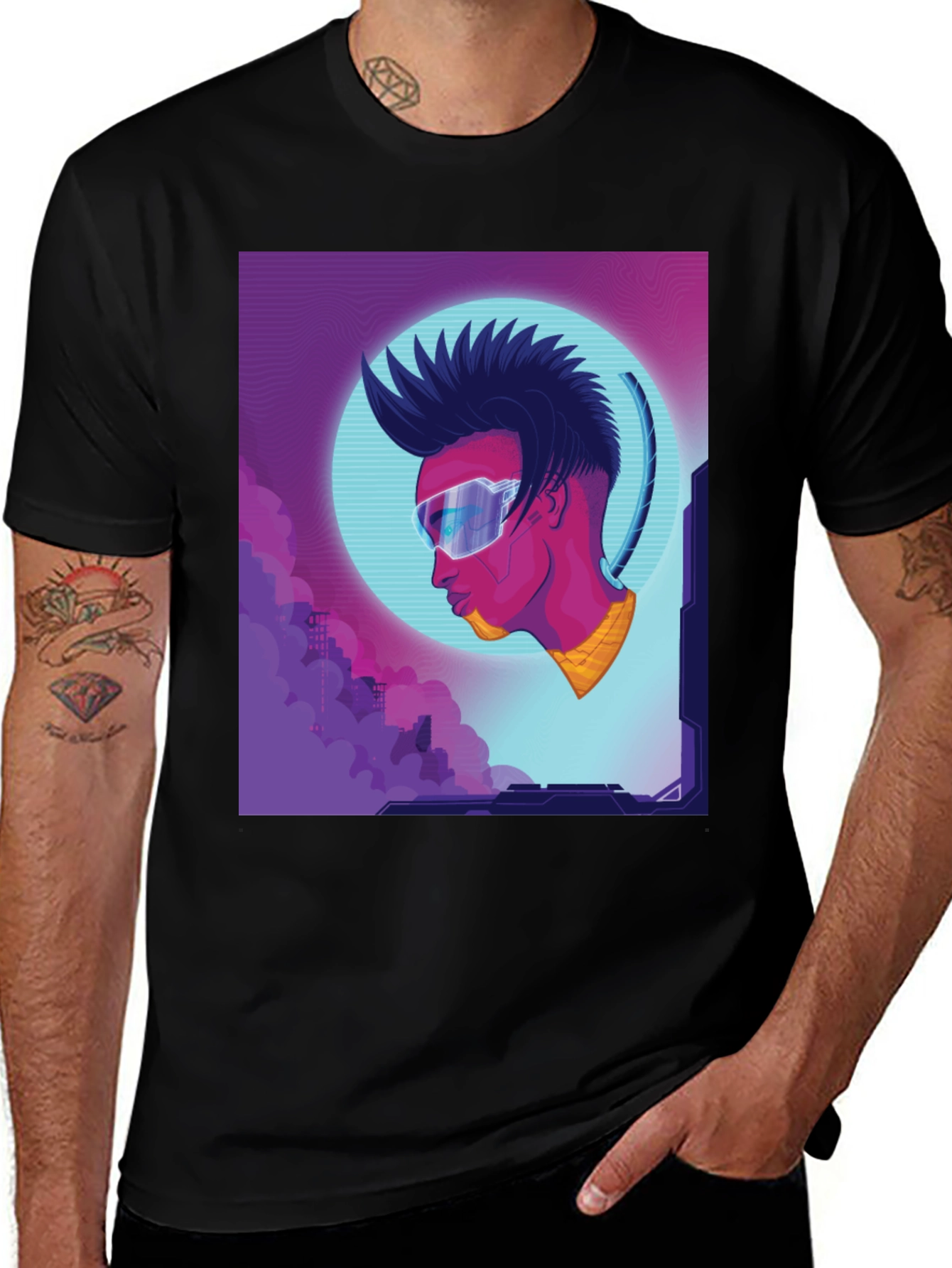 Variant 11 of Cyberpunk T-Shirt - Futuristic Style